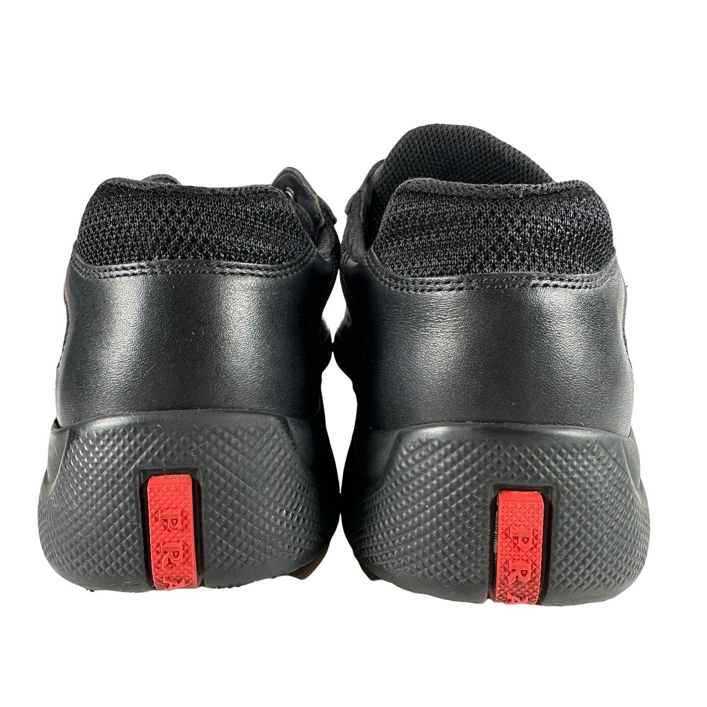 4E3400 6GW F0002 Prada Men's America's Cup Sneakers Black [USED] - 5 (Used)