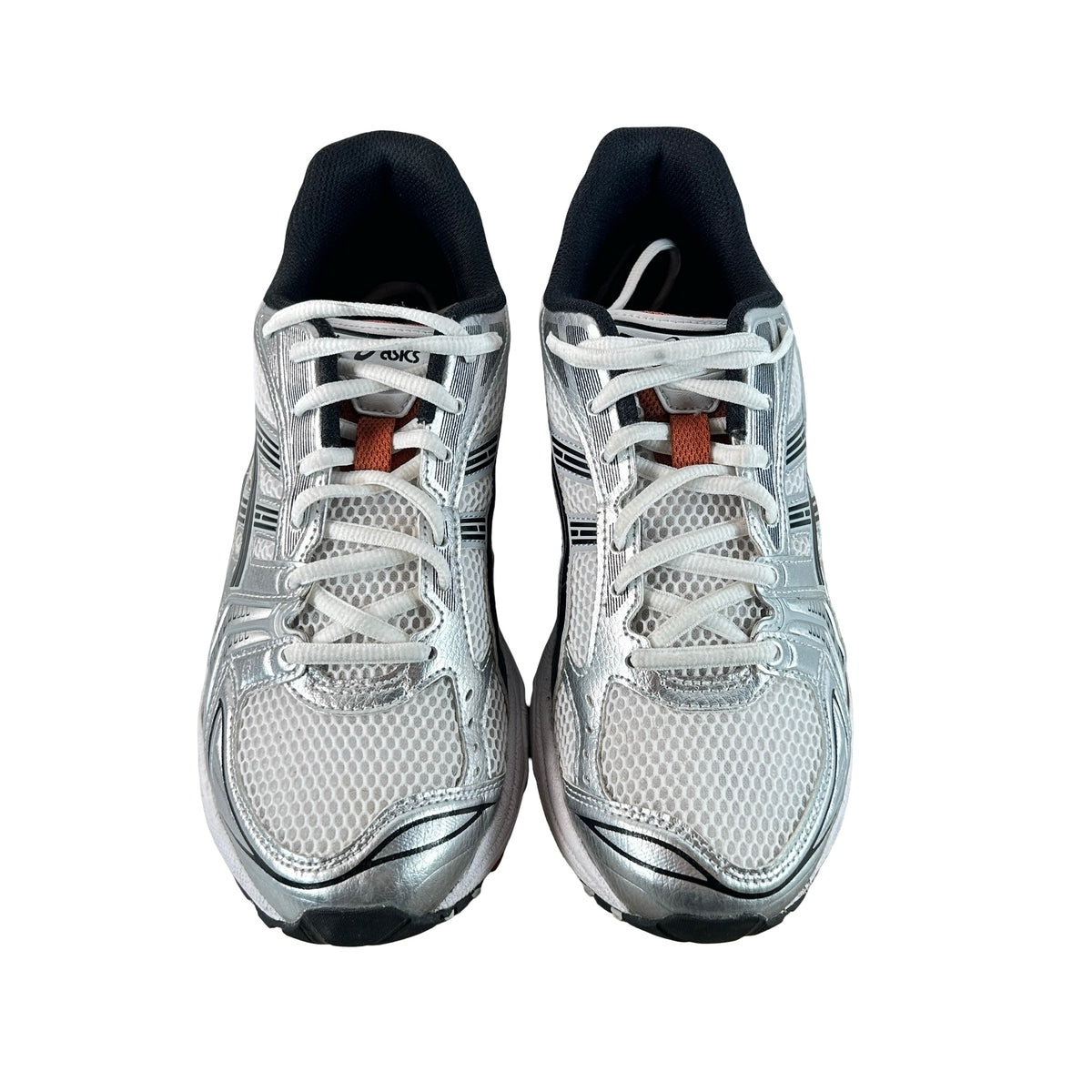 1201A019 109 ASICS Gel-Kayano 14 White Piquant Orange [USED] - 8.5 M (Used)