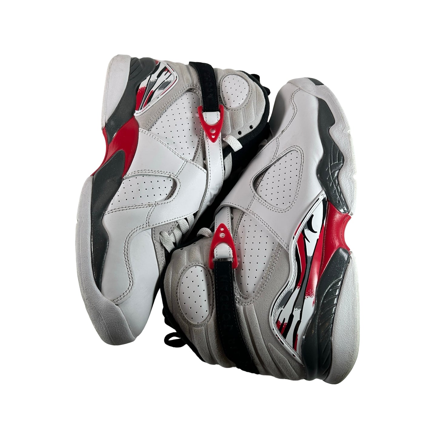 305381 100 Jordan 8 Retro White True Red (2025) [USED] - 9 M (Used4)