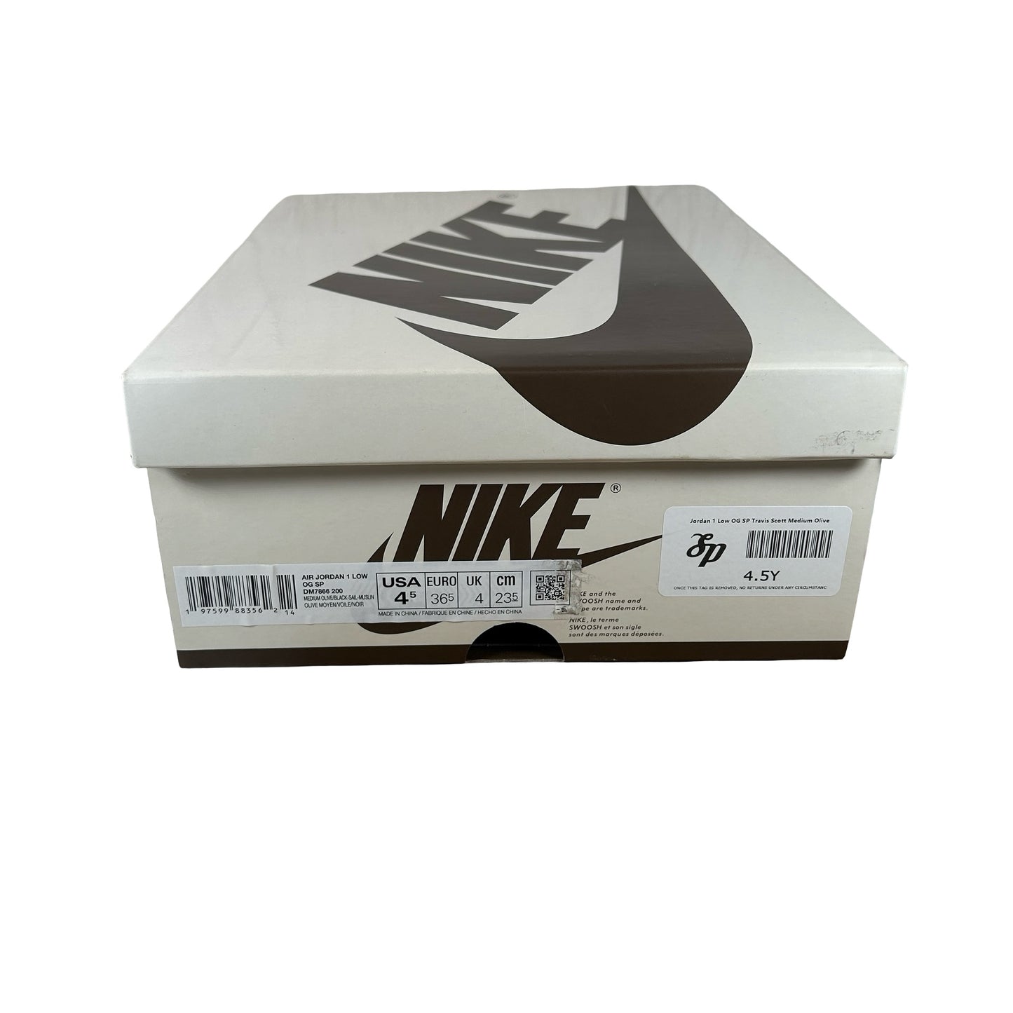 DM7866 200 Jordan 1 Retro Low OG SP Travis Scott Medium Olive [USED] - 4.5 M (Used)