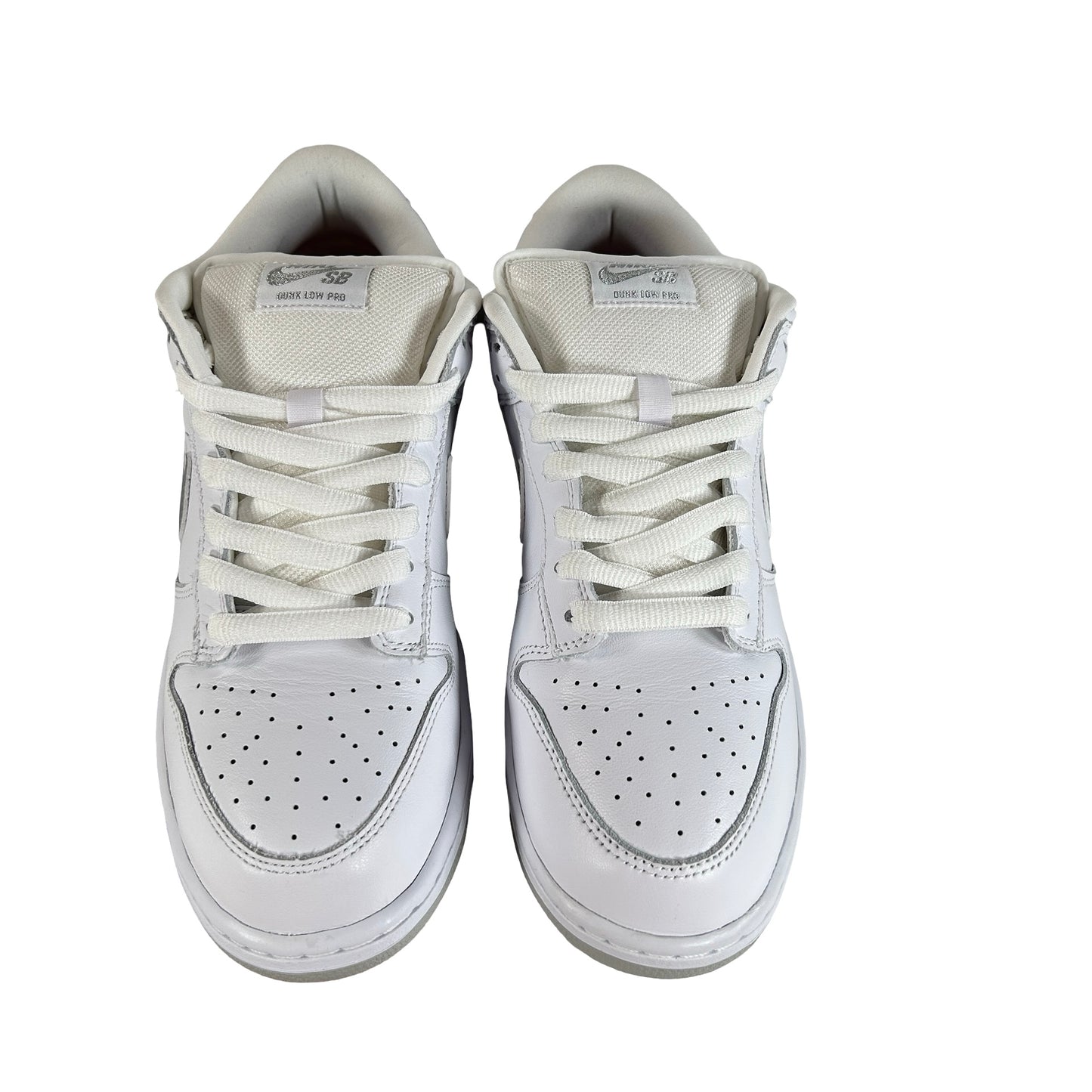 HQ8487 100 Nike SB Dunk Low Supreme 94 White Metallic Silver [USED] - 9.5 M (Used2)