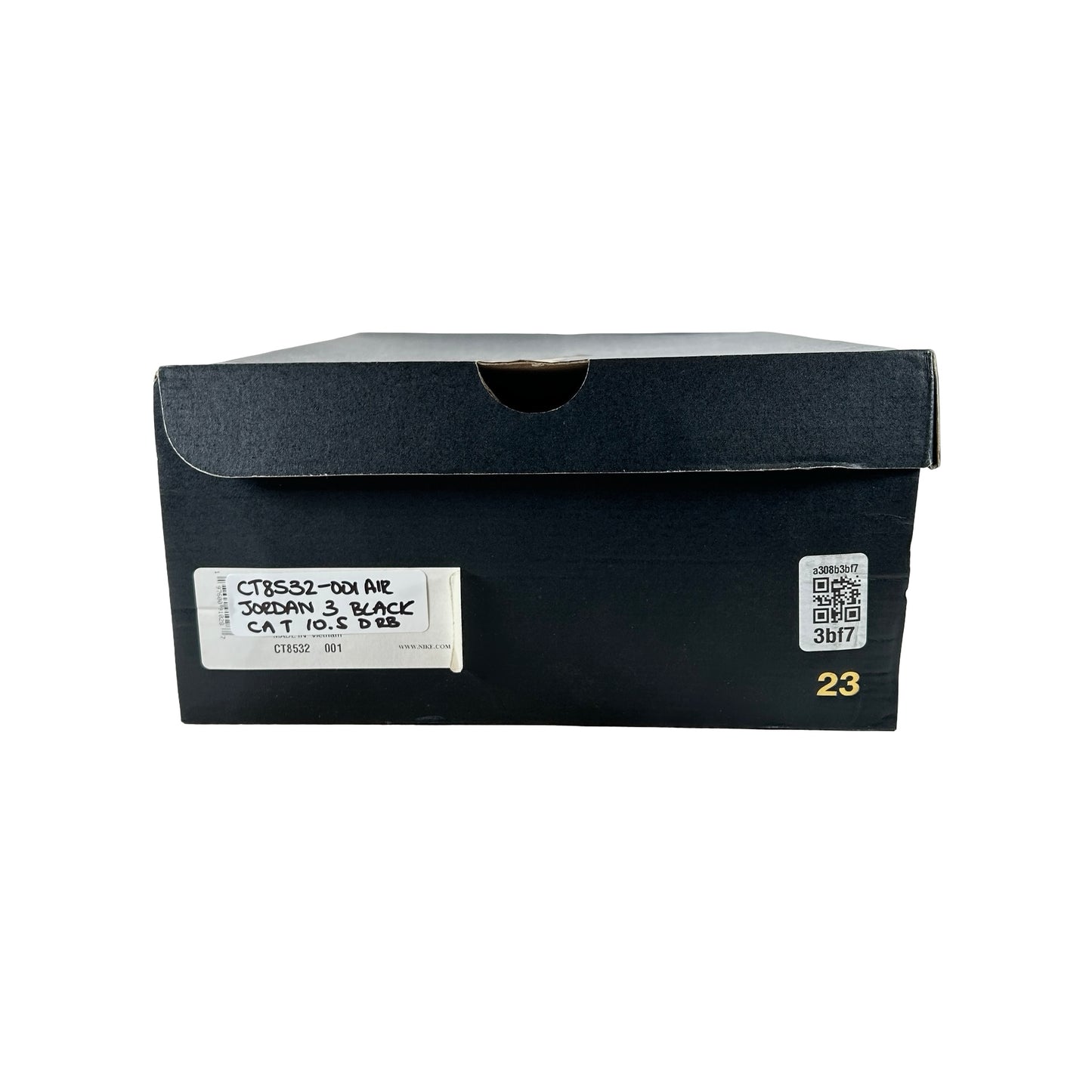 CT8532 001 Air Jordan 3 Retro Black Cat (2025) [REPLACE BOX]
