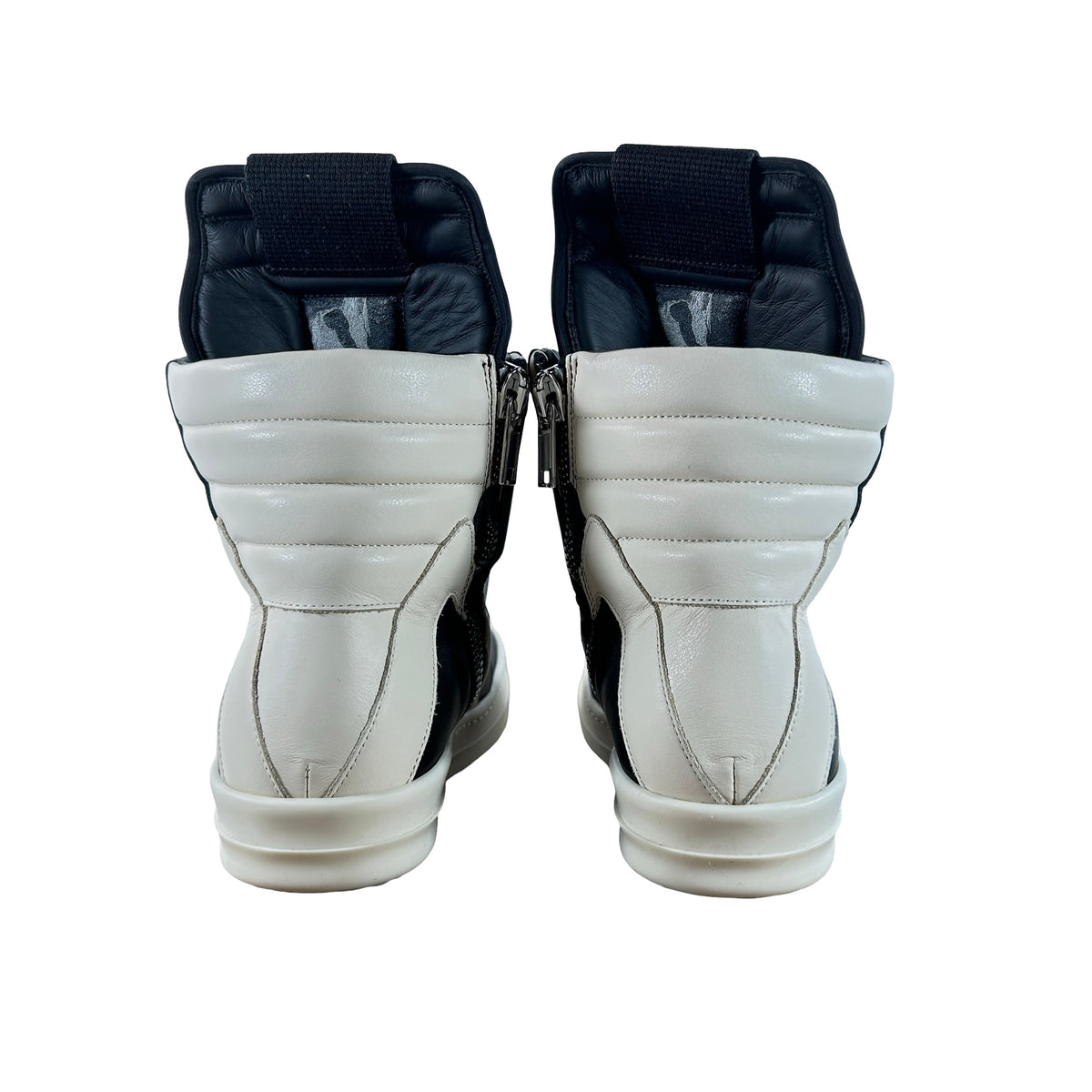 RU02E1898 LCOW2 911 Rick Owens Concordians Jumbo Laced Geobasket Black Milk