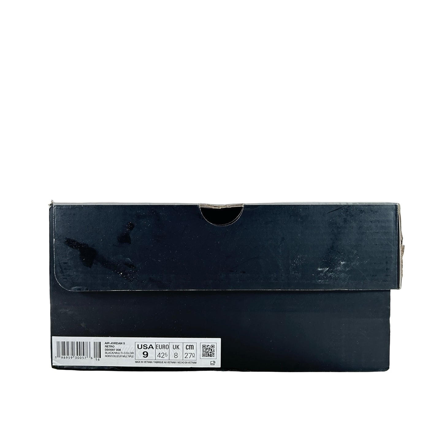 DD0587 008 Jordan 5 Retro Black University Blue (2026) [USED] 9 M (Used)