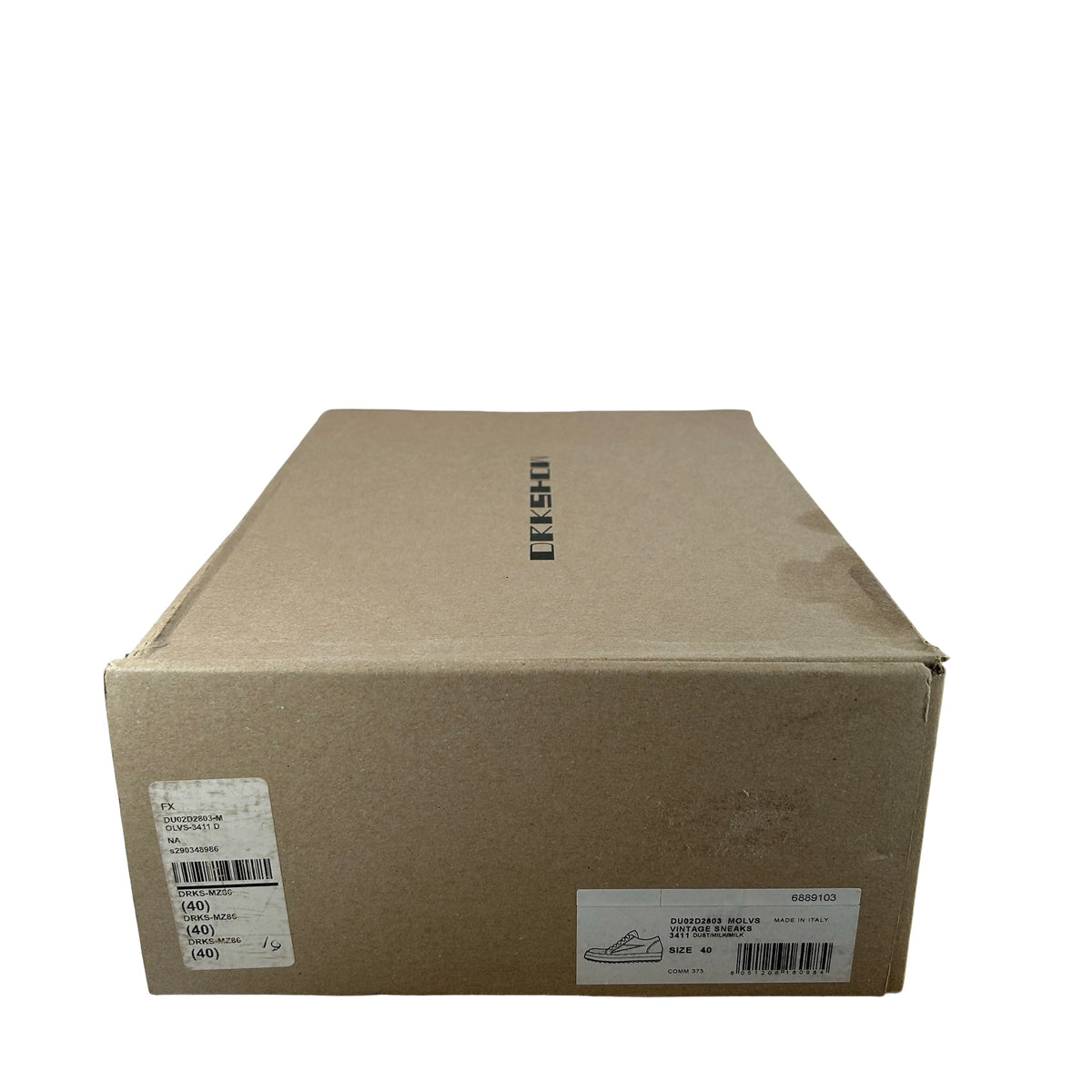 DU02D2803 MOLVS Rick Owens Vintage Low Sneaker Dust Milk [USED] - EU 40 (Used)