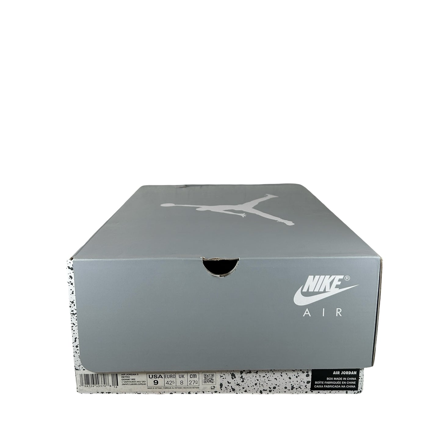 DD0587 002 Jordan 5 Retro Wolf Grey (2026) [USED] - 9 M (Used)