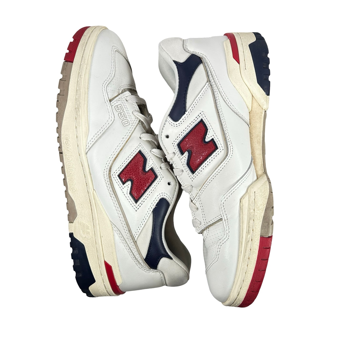BB550A3 New Balance 550 Aime Leon Dore White Navy Red [USED] - 10.5 M (Used) (No Box)