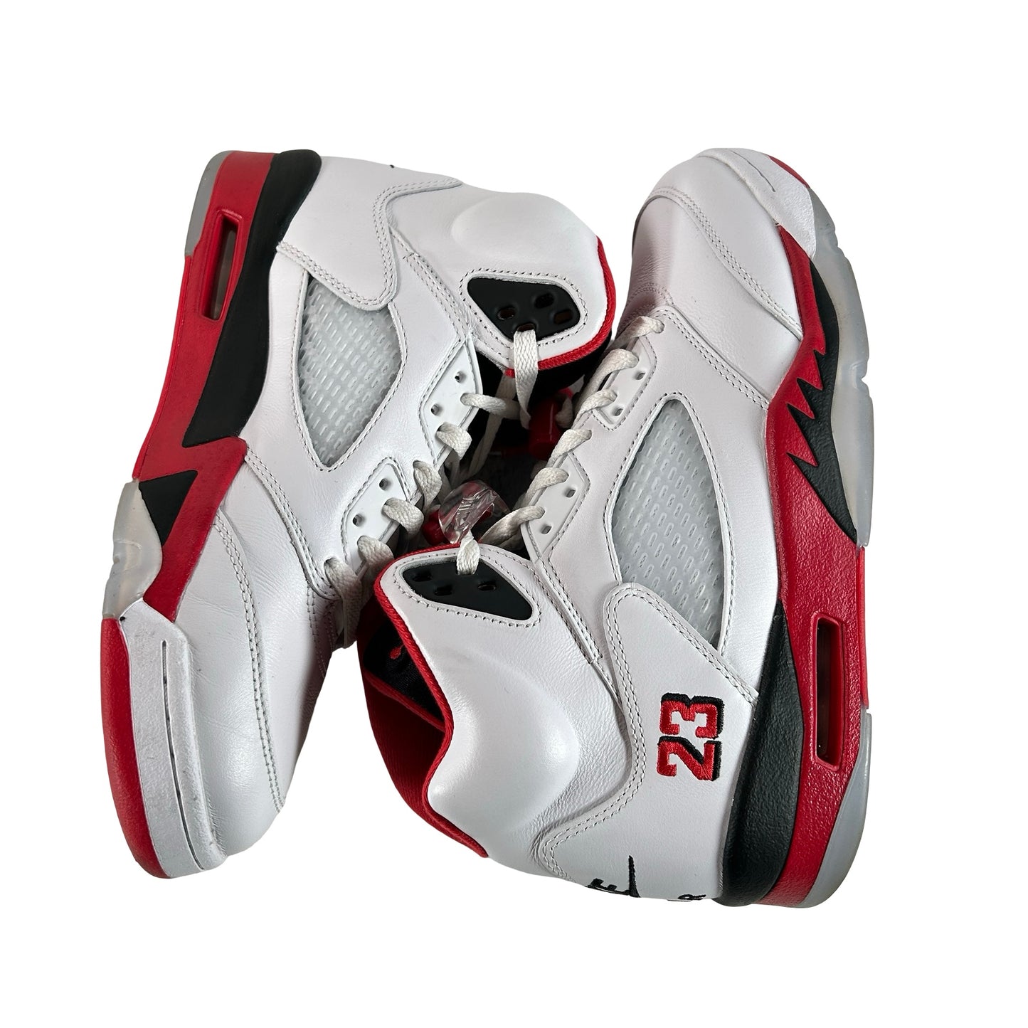 HQ7978 101 Jordan 5 Retro Fire Red Black Tongue (2025) [USED] - 8 M (Used2)