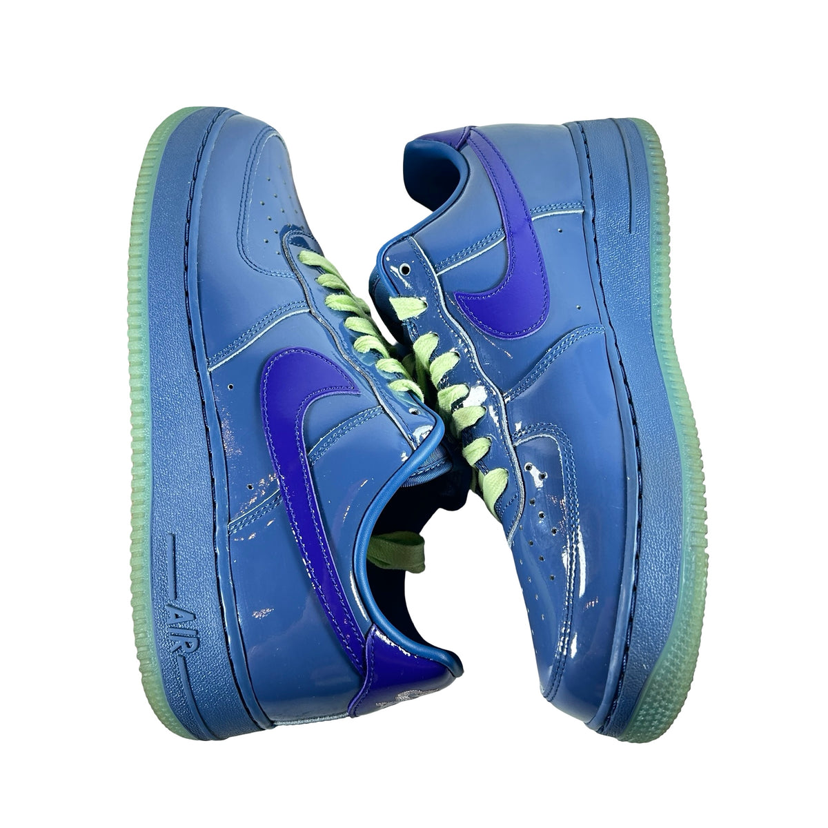 IO4489 400 Nike Air Force 1 Low Patent Leather Mystic Navy Grape Ice [USED] - 9.5 M (Used2)