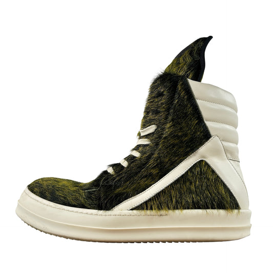 RU02C7894 LHLCPO 5211 Rick Owens Luxor Geobasket Acid Melange Pony [USED] - EU 42 (Used)