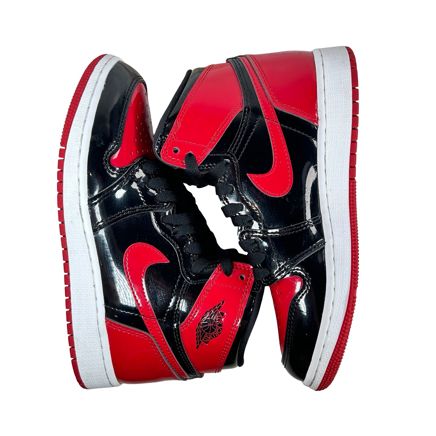 575441 063 Jordan 1 Retro High OG Patent Bred (GS) [USED] - 4.5 Y (Used) (No Box)