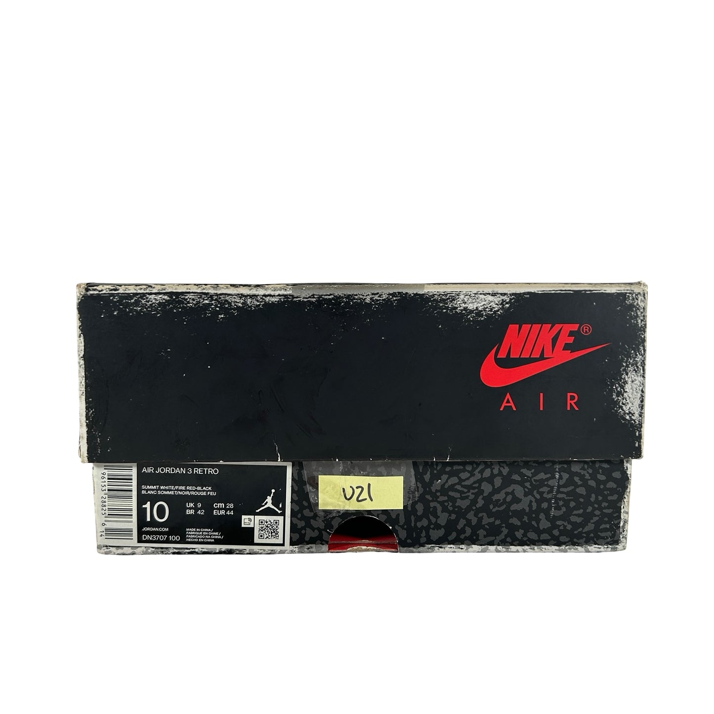 DN3707 100 Jordan 3 Retro White Cement Reimagined [USED] - 10 M (Used21)
