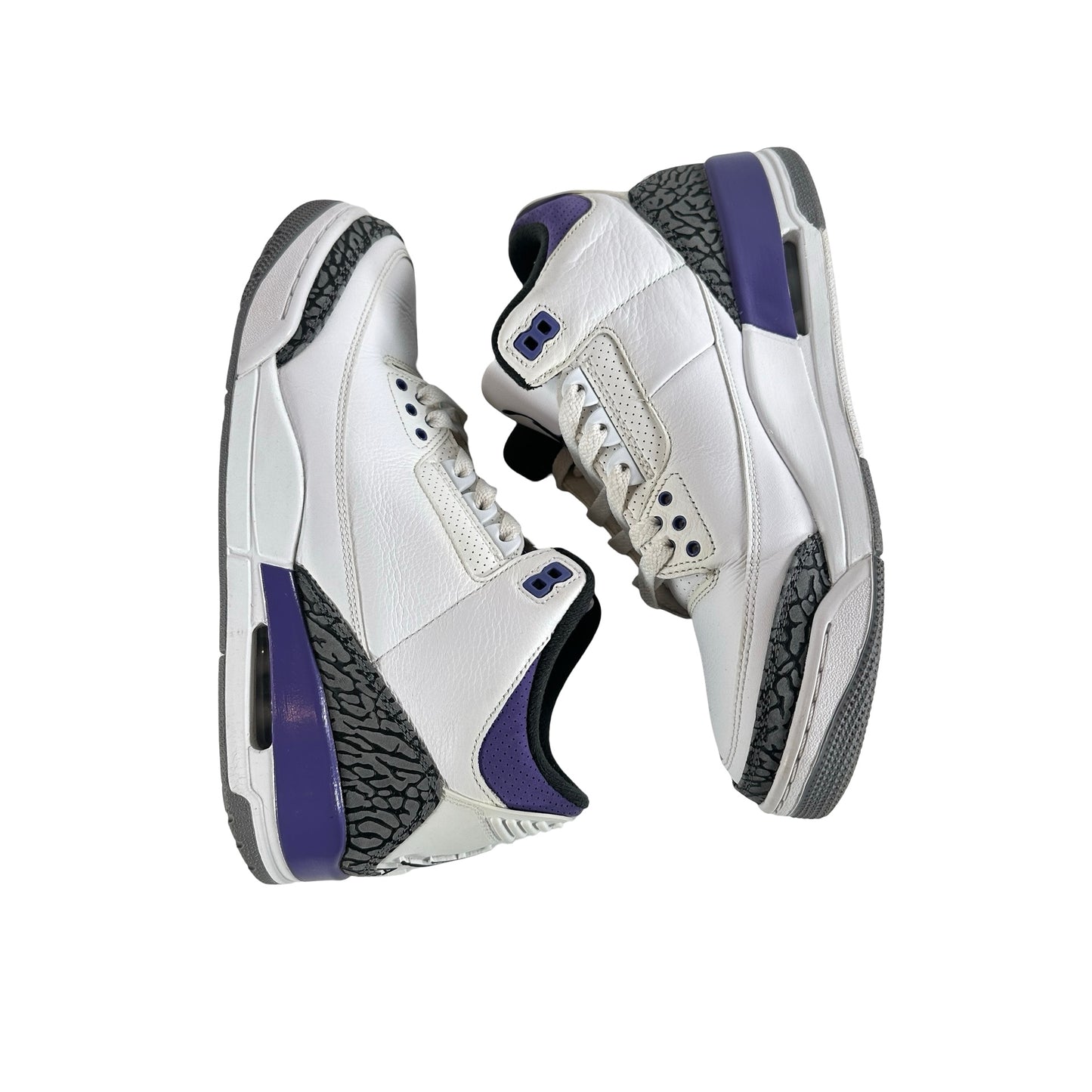 CT8532 105 Jordan 3 Retro Dark Iris [USED] - 9 M (Used) (No Box)