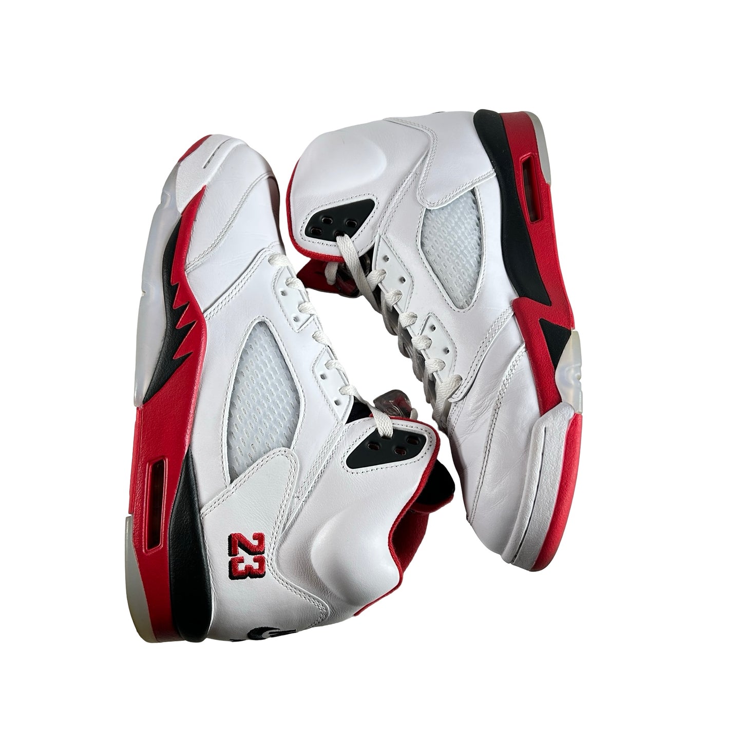 HQ7978 101 Jordan 5 Retro Fire Red Black Tongue (2025) [USED] - 11.5 M (Used)