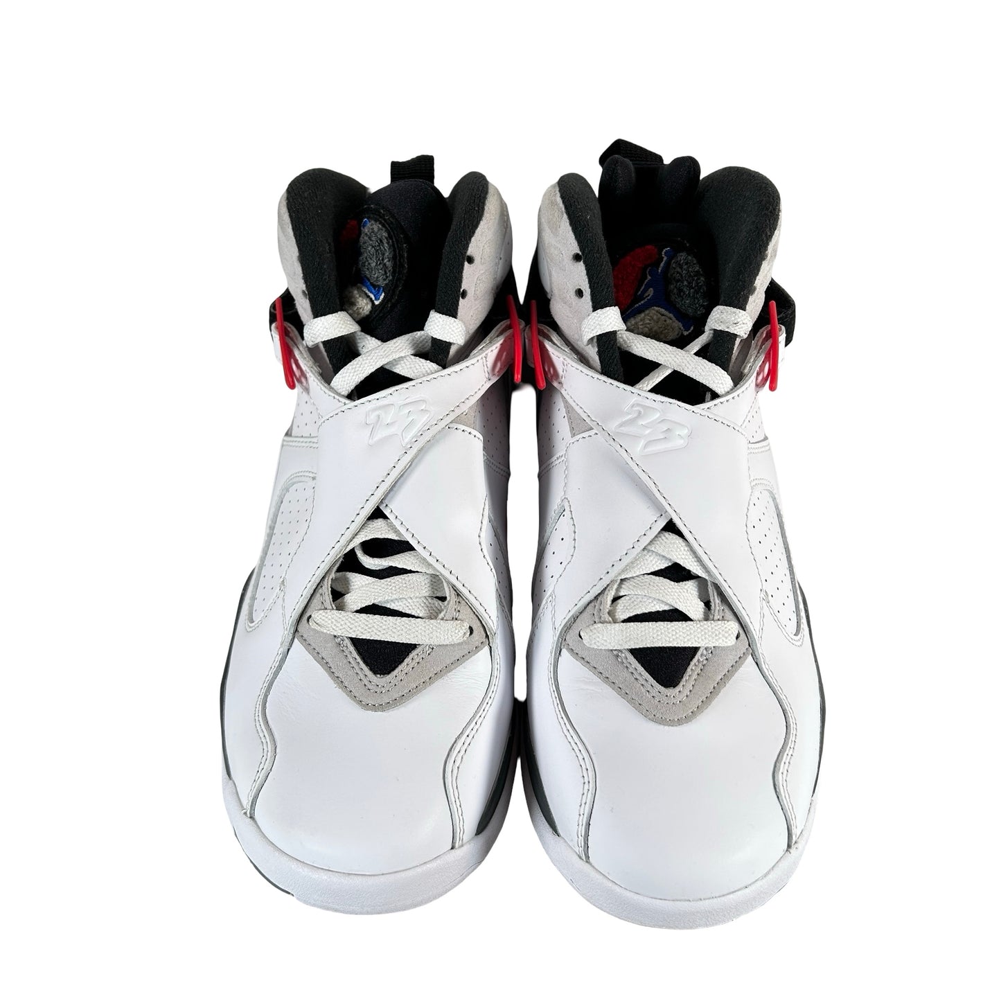 305368 100 Jordan 8 Retro White True Red (2025) (GS) [USED] - 7 Y (Used)