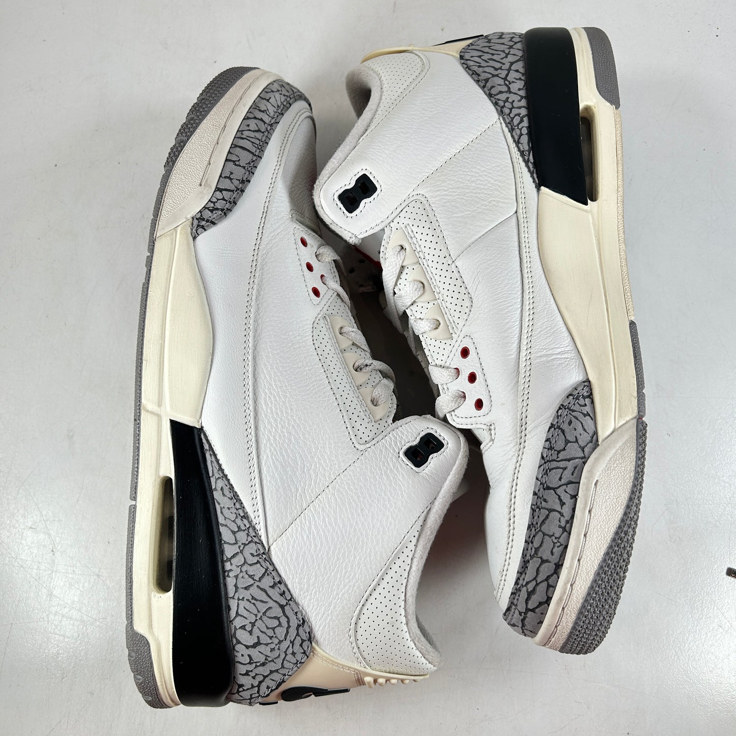 DN3707 100 Jordan 3 Retro White Cement Reimagined [USED] - 13 M (Used) (No Box)