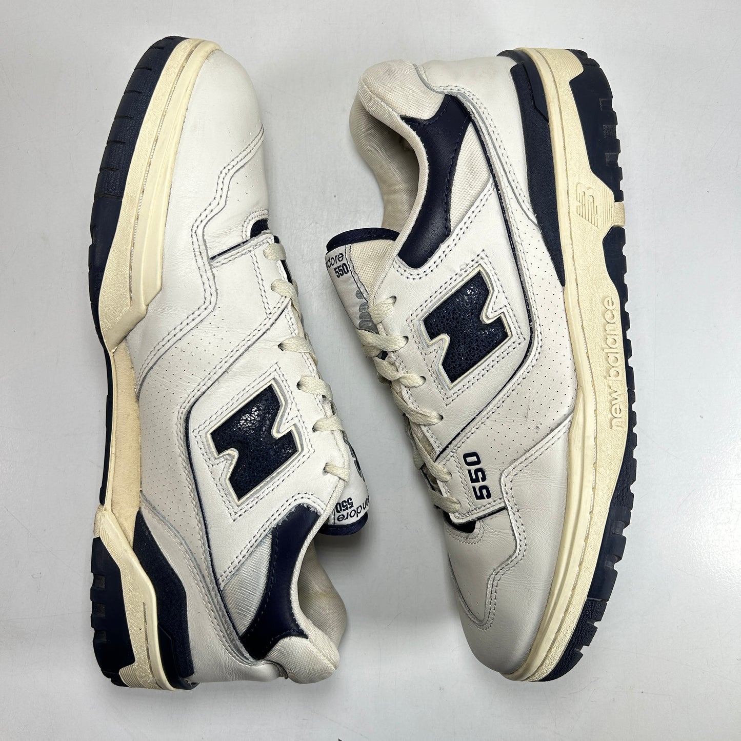 BB550ALF New Balance 550 Aime Leon Dore White Navy [USED] - 12 M (Used)