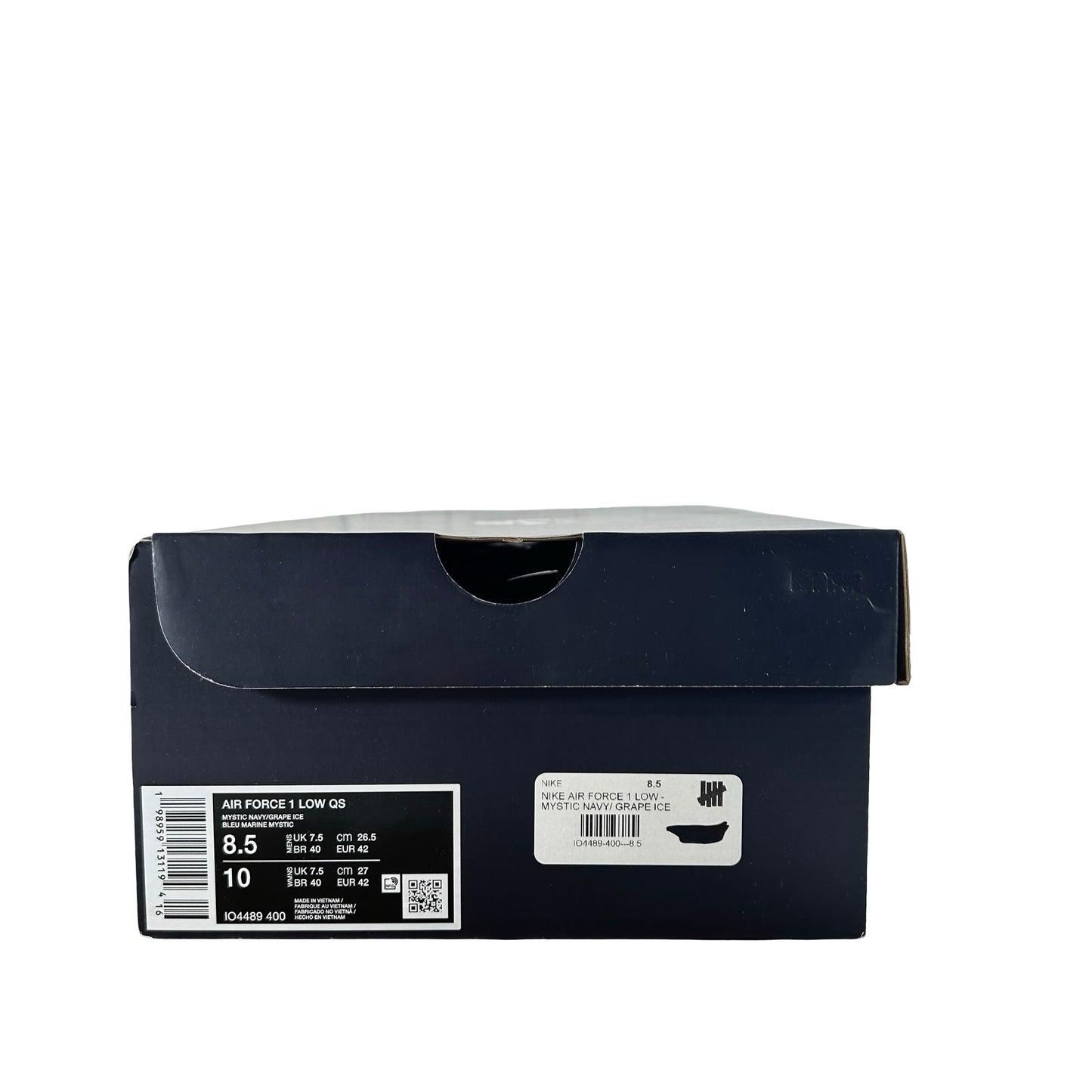 IO4489 400 Nike Air Force 1 Low Patent Leather Mystic Navy Grape Ice [USED] - 8.5 M (Used)