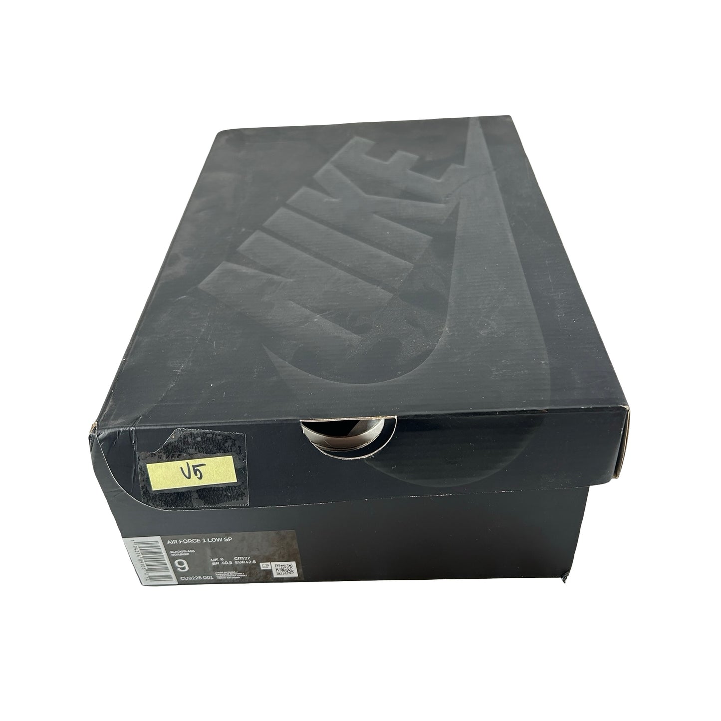 CU9225 001 Air Force 1 Low Supreme Black [USED] - 9 M (Used5)