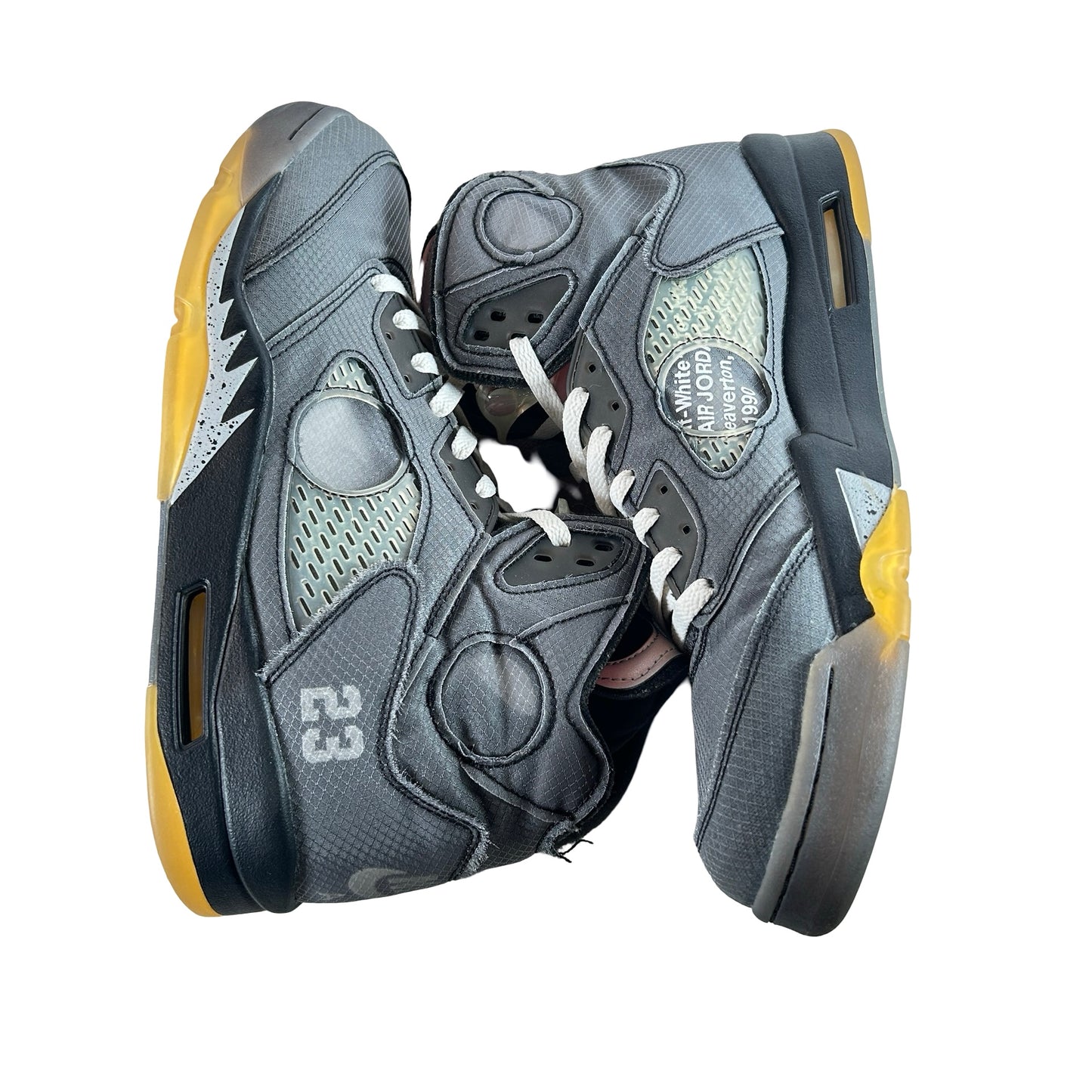 CT8480 001 Jordan 5 Off-White Black [USED] - 14 M (Used2)