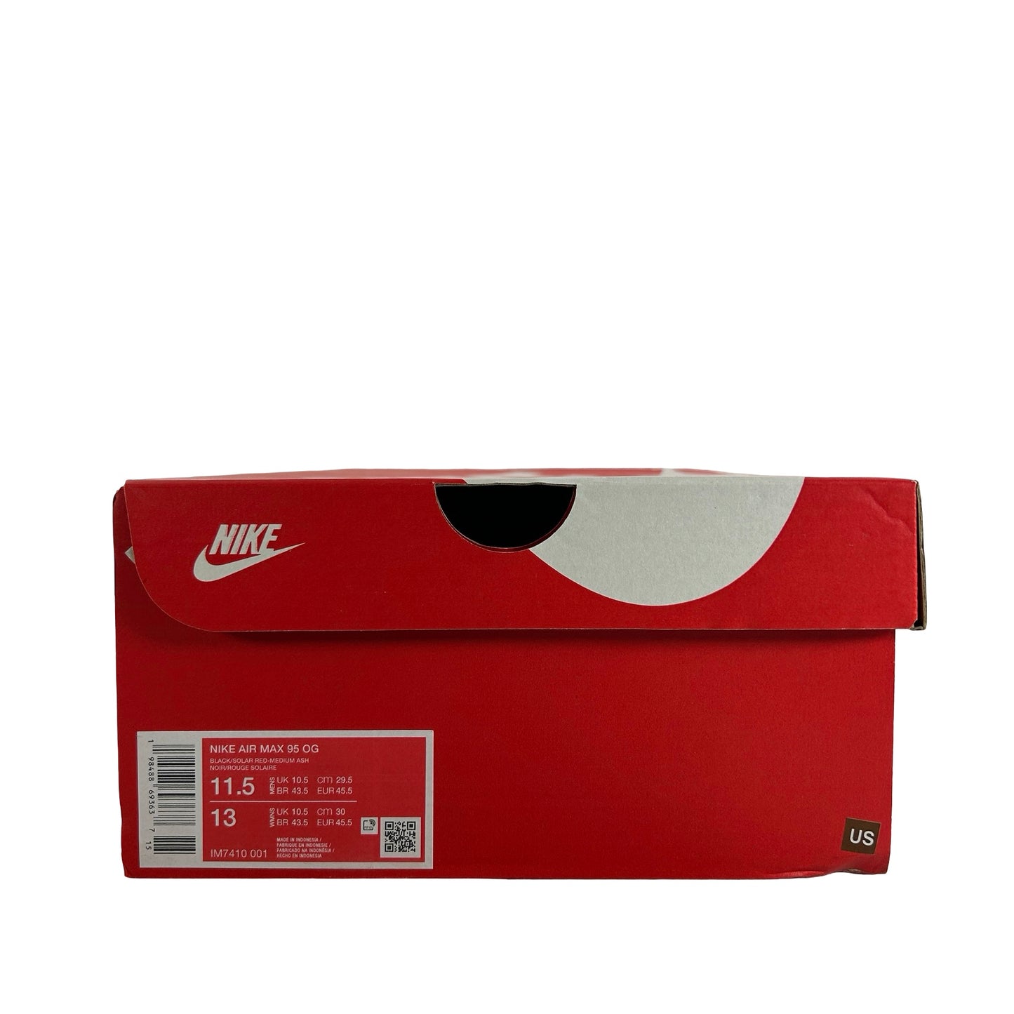 IM7410 001 Nike Air Max 95 OG Big Bubble Solar Red (2025) [USED] - 11.5 M (Used)