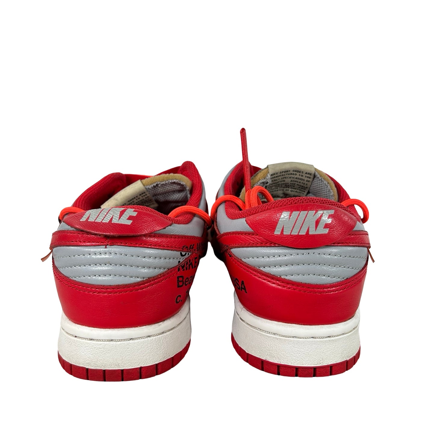 CT0856 600 Dunk Low Off-White Red [USED] - 7 M (Used3)