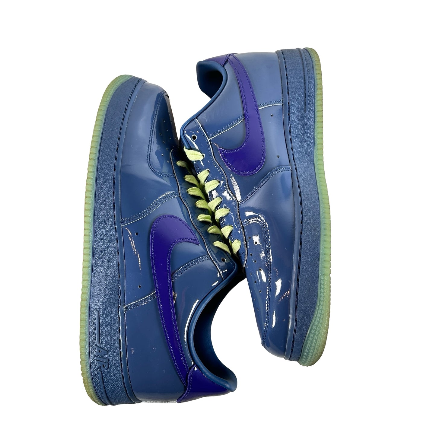 IO4489 400 Nike Air Force 1 Low Patent Leather Mystic Navy Grape Ice [USED] - 11 M (Used2)