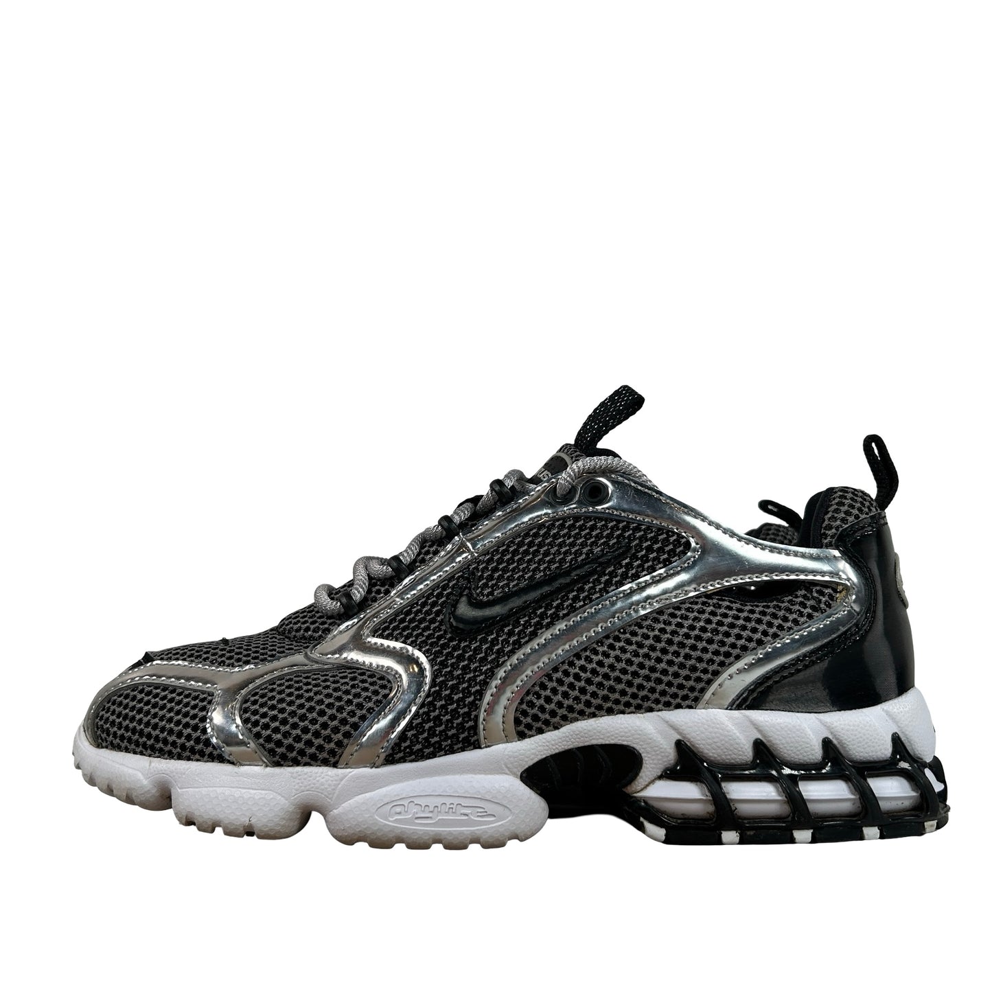 CU1854 001 Nike Air Zoom Spiridon Cage 2 Stussy Pure Platinum [USED] - 8 M (Used)