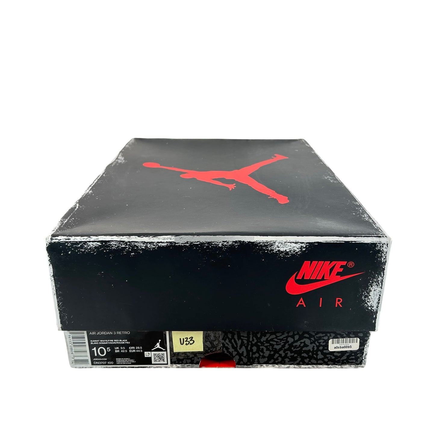 DN3707 100 Jordan 3 Retro White Cement Reimagined [USED] - 10.5 M (Used33)