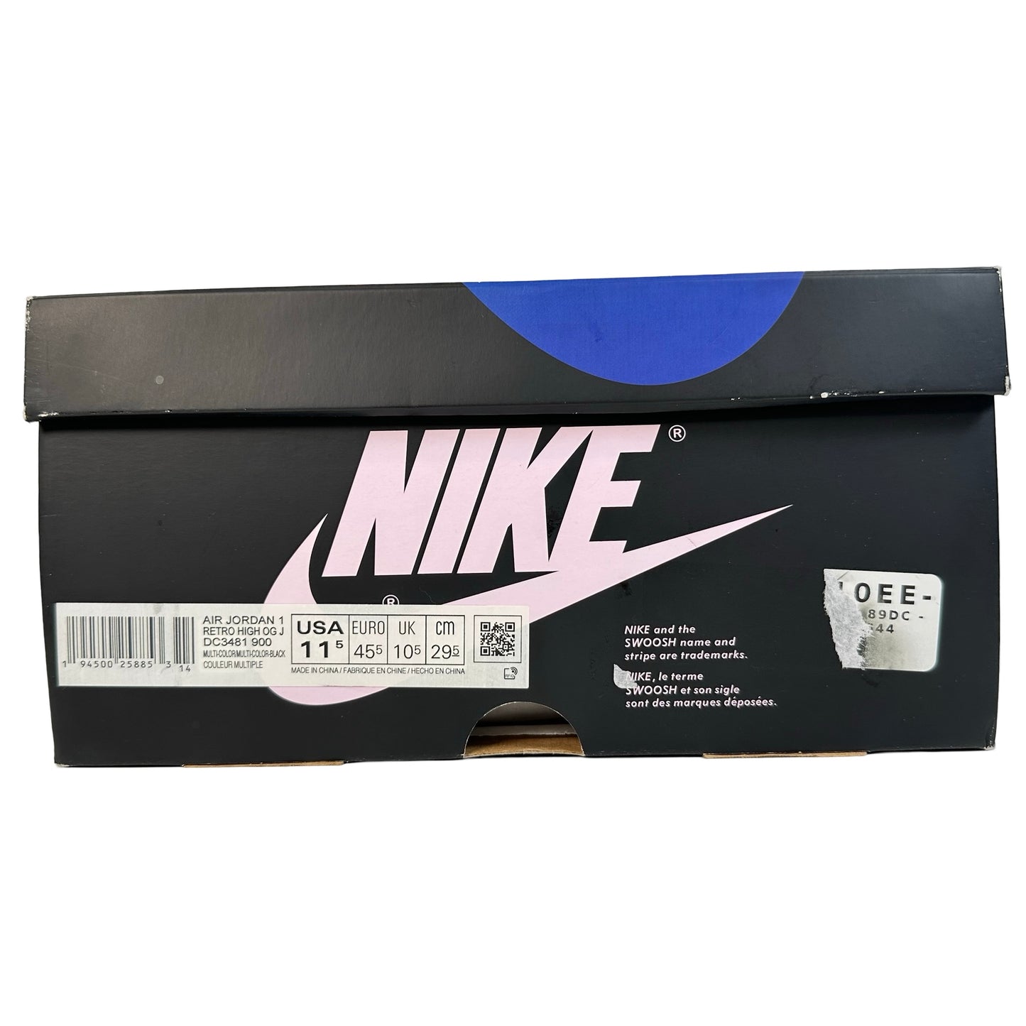 DC3481 900 Jordan 1 Retro High J Balvin [CONDITIONAL] - 11.5 M (Right Tongue Discolored)