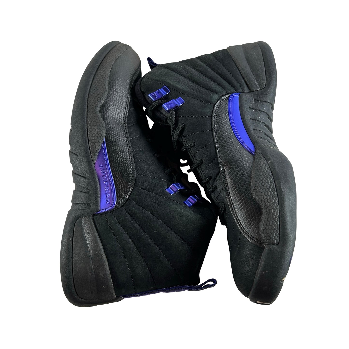 CT8013 005 Jordan 12 Retro Black Dark Concord [USED] - 8 M (Used) (No Box)