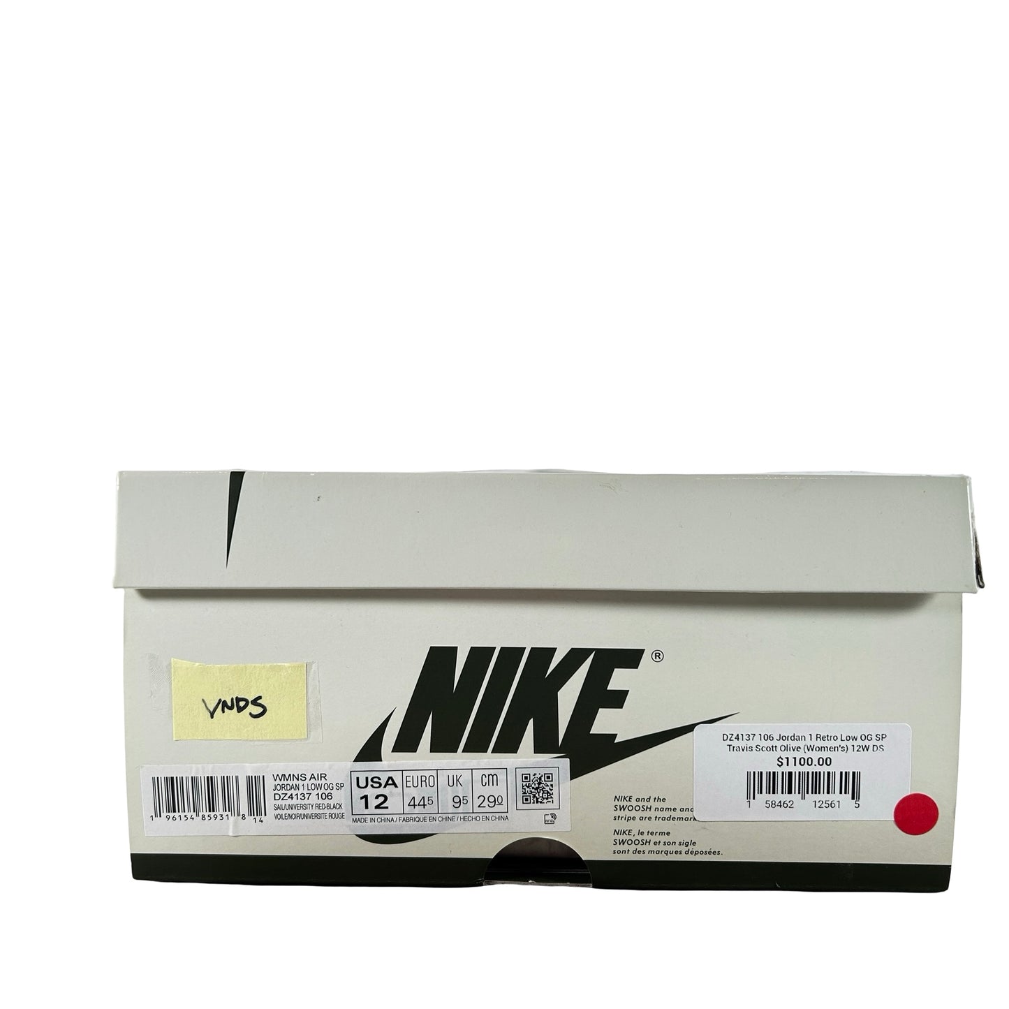 DZ4137 106 Jordan 1 Retro Low OG SP Travis Scott Olive (W) [USED] - 12 W (VNDS2)