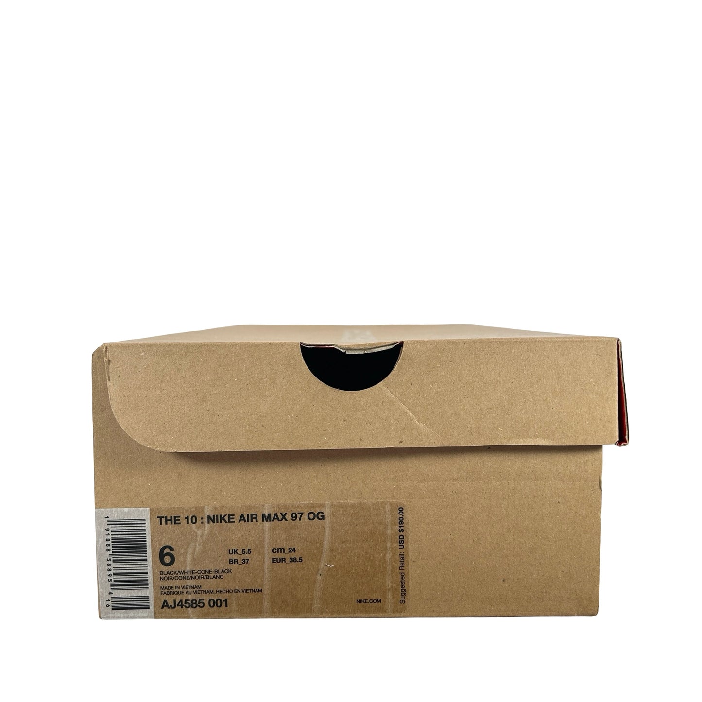 AJ4585 001 Nike Air Max 97 Off-White Black [USED] - 6 M (Used)