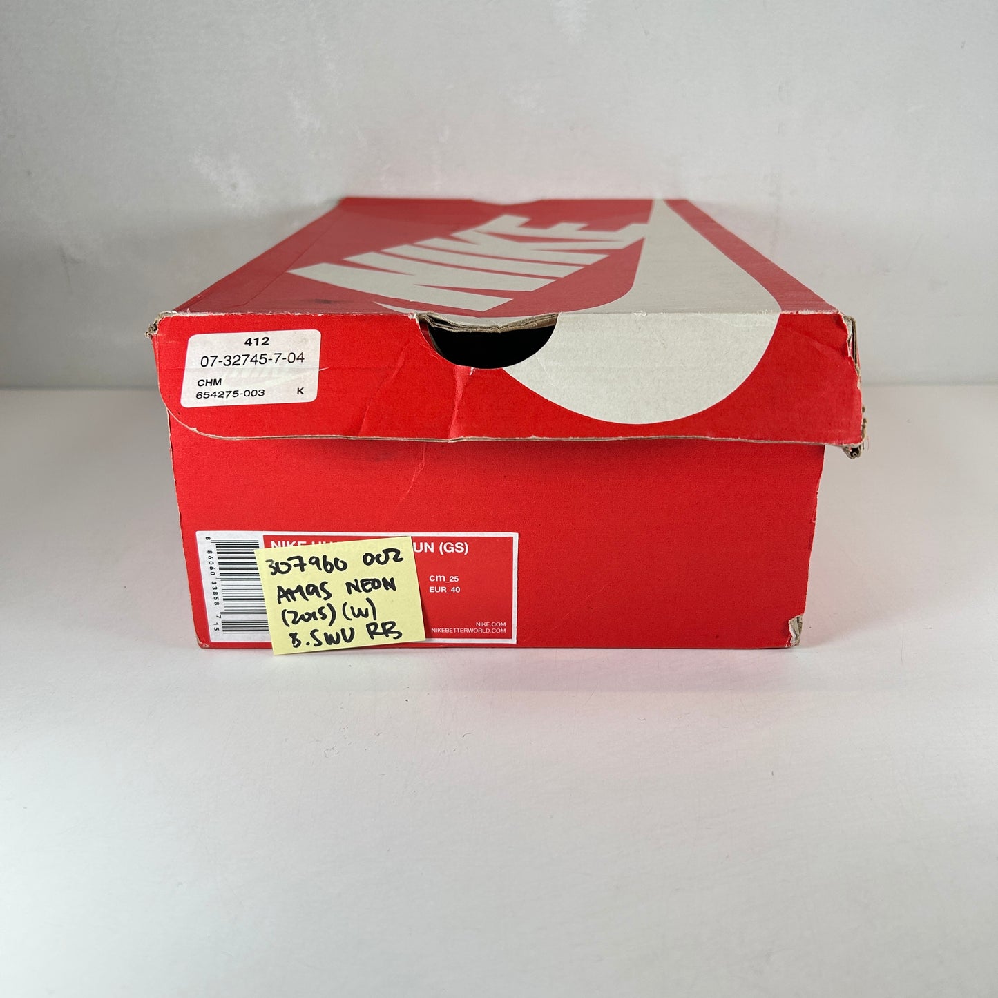 307960 002 Nike Air Max 95 OG Neon (2015) (Women's) [USED] - 8 W (Used) (Replace Box)
