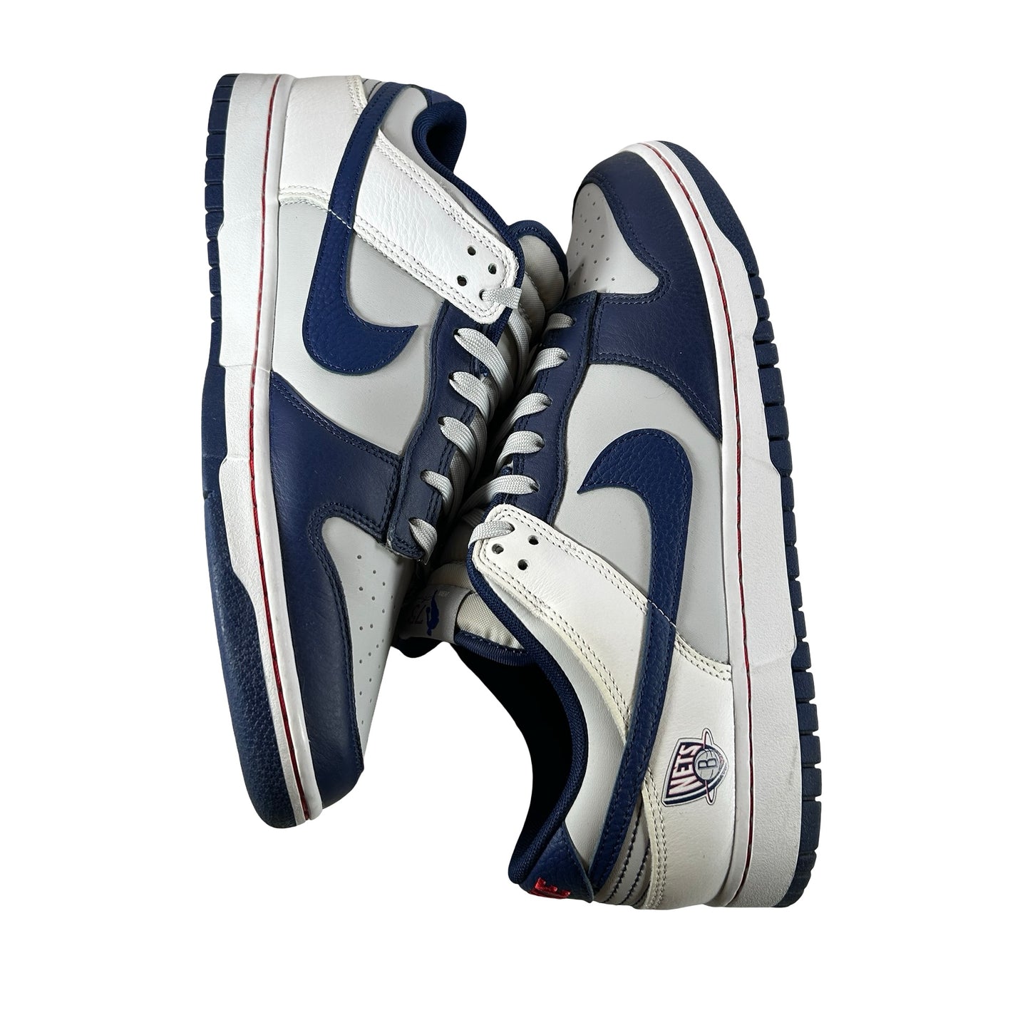 DD3363 001 Nike Dunk Low EMB NBA 75th Anniversary Brooklyn Nets [USED] - 12 M (Used2)