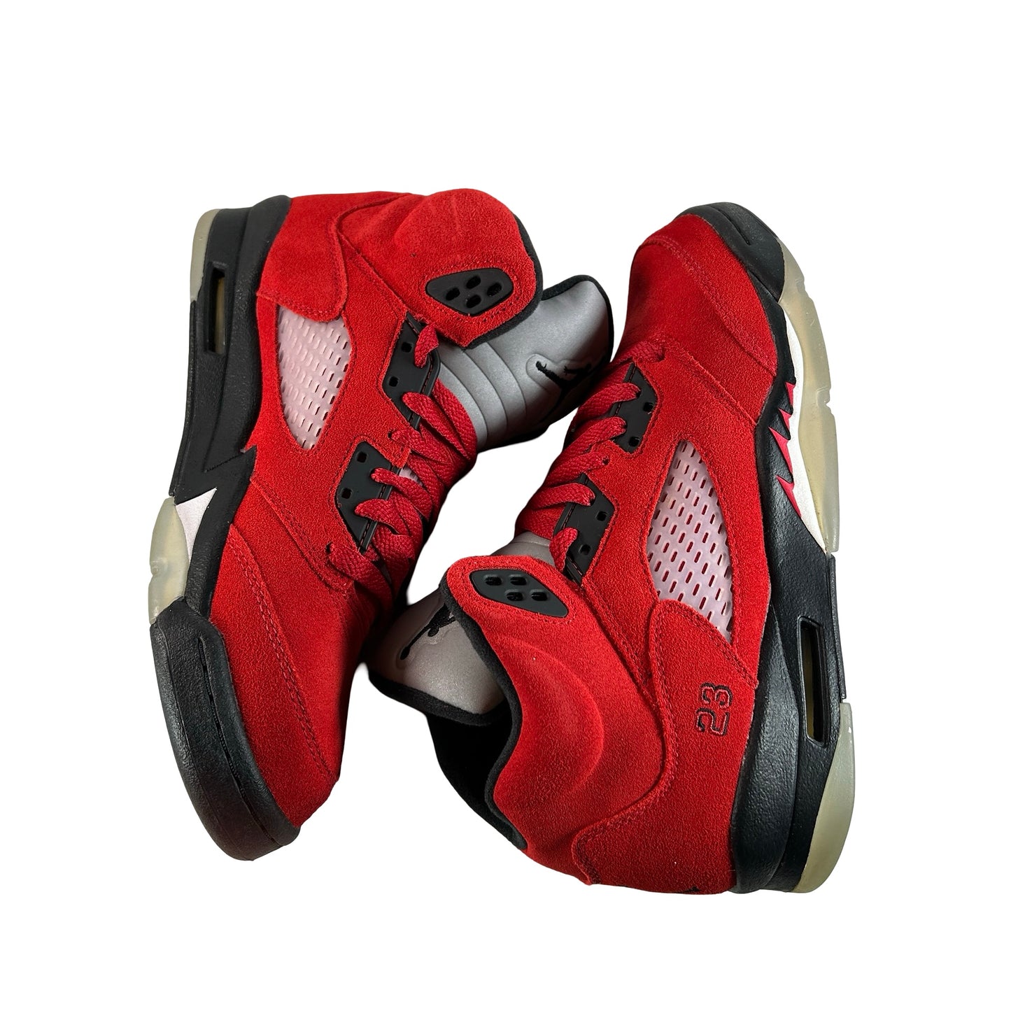 440888 600 Jordan 5 Retro Raging Bull Red (2021) (GS) [USED] - 7 Y (Used)