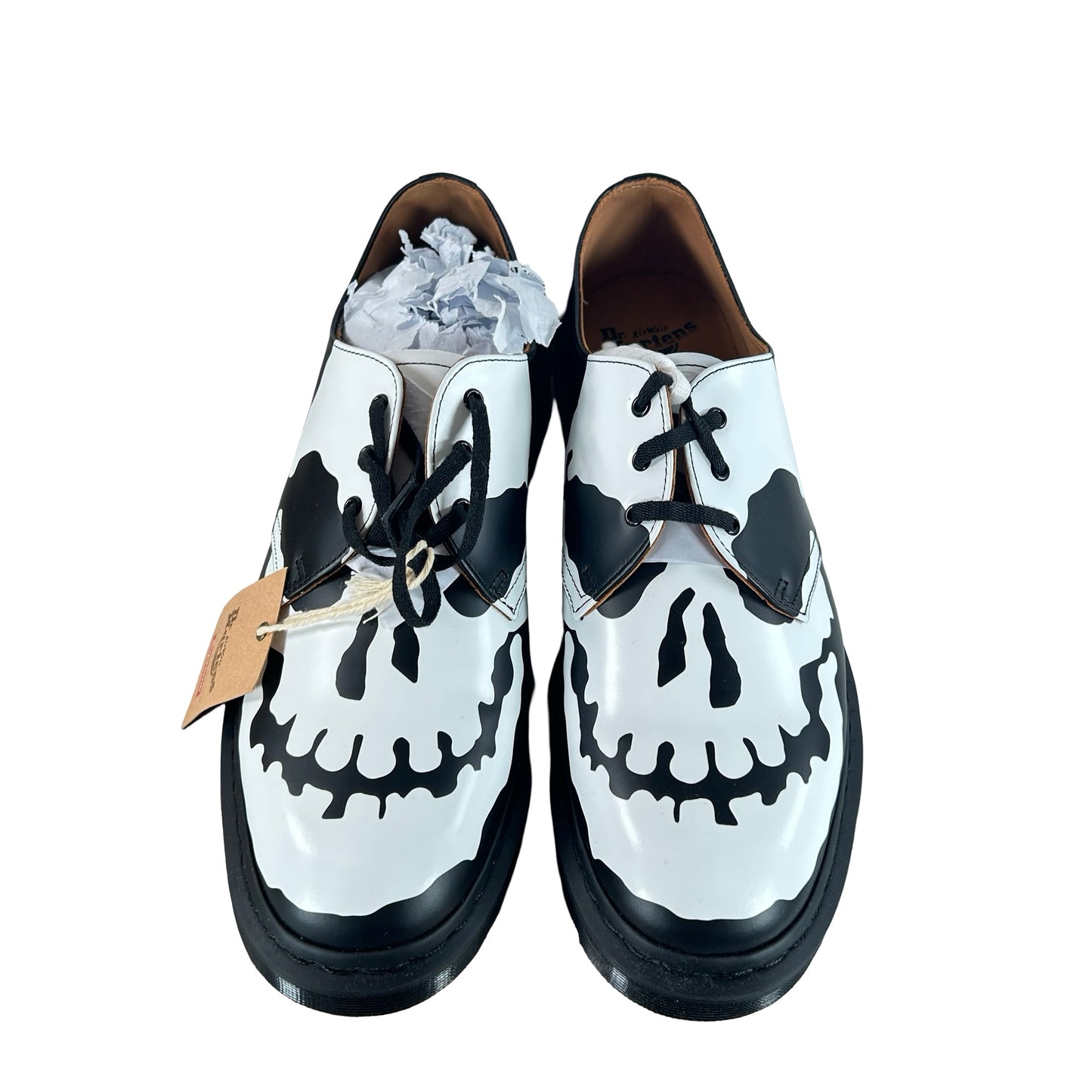42936001 Dr. Martens 1461 3-Eye Shoe Supreme Skull Black White
