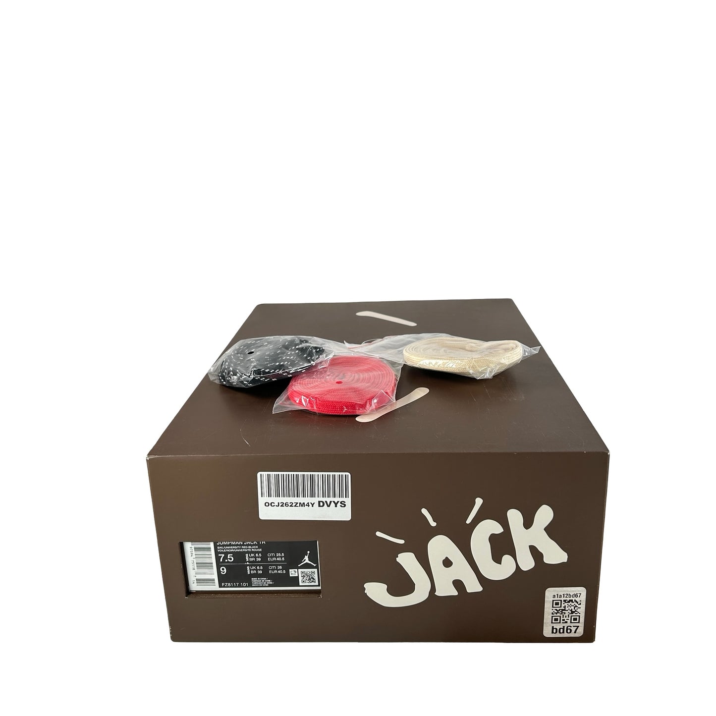 FZ8117 101 Jordan Jumpman Jack TR Travis Scott University Red [USED] - 7.5 M (Used)