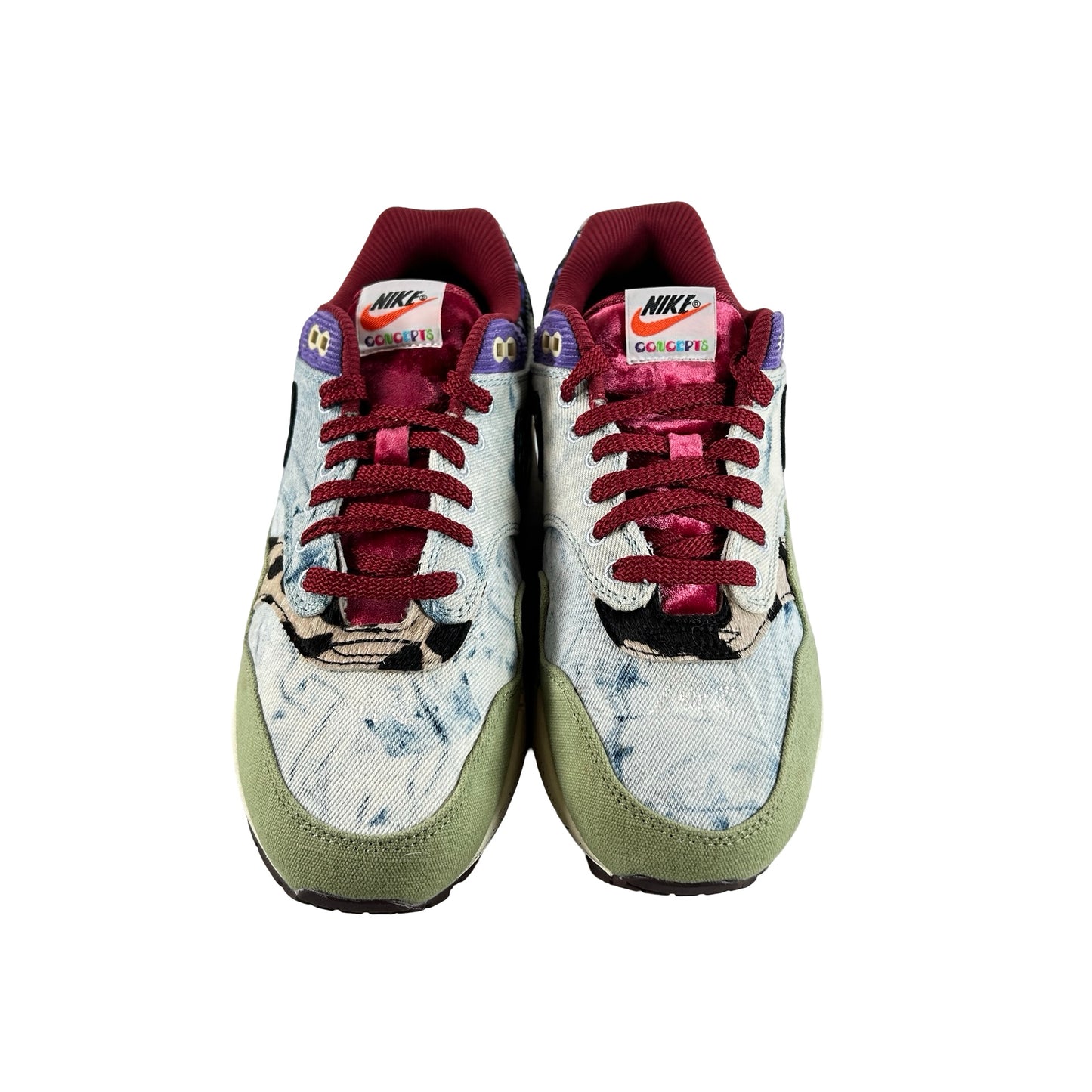 DN1803 300 Nike Air Max 1 Concepts Denim Oliva Lona