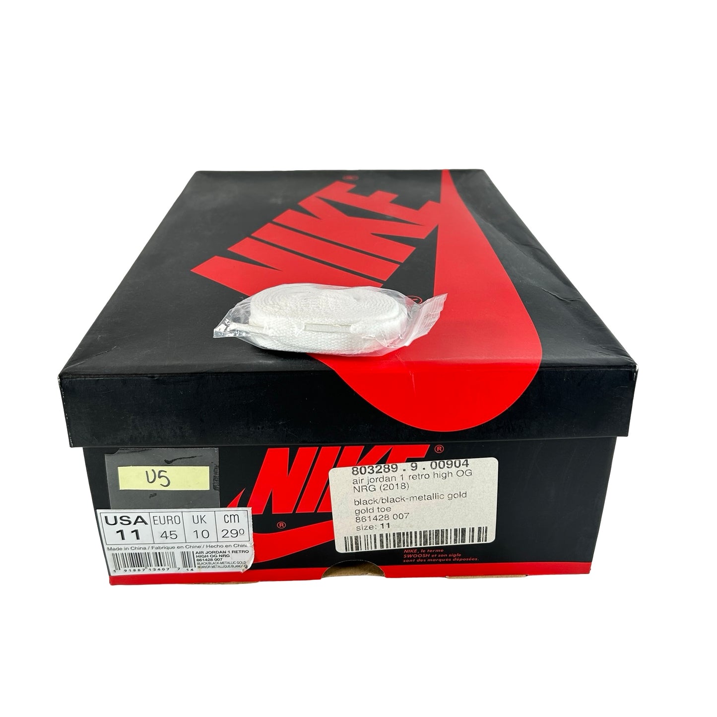 861428 007 Jordan 1 Retro High NRG Patent Gold Toe [USED] - 11 M (Used5)