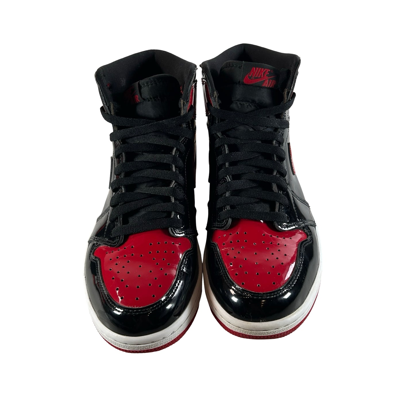 555088 063 Jordan 1 Retro High OG Patent Bred [USED] - 9.5 M (Used10)