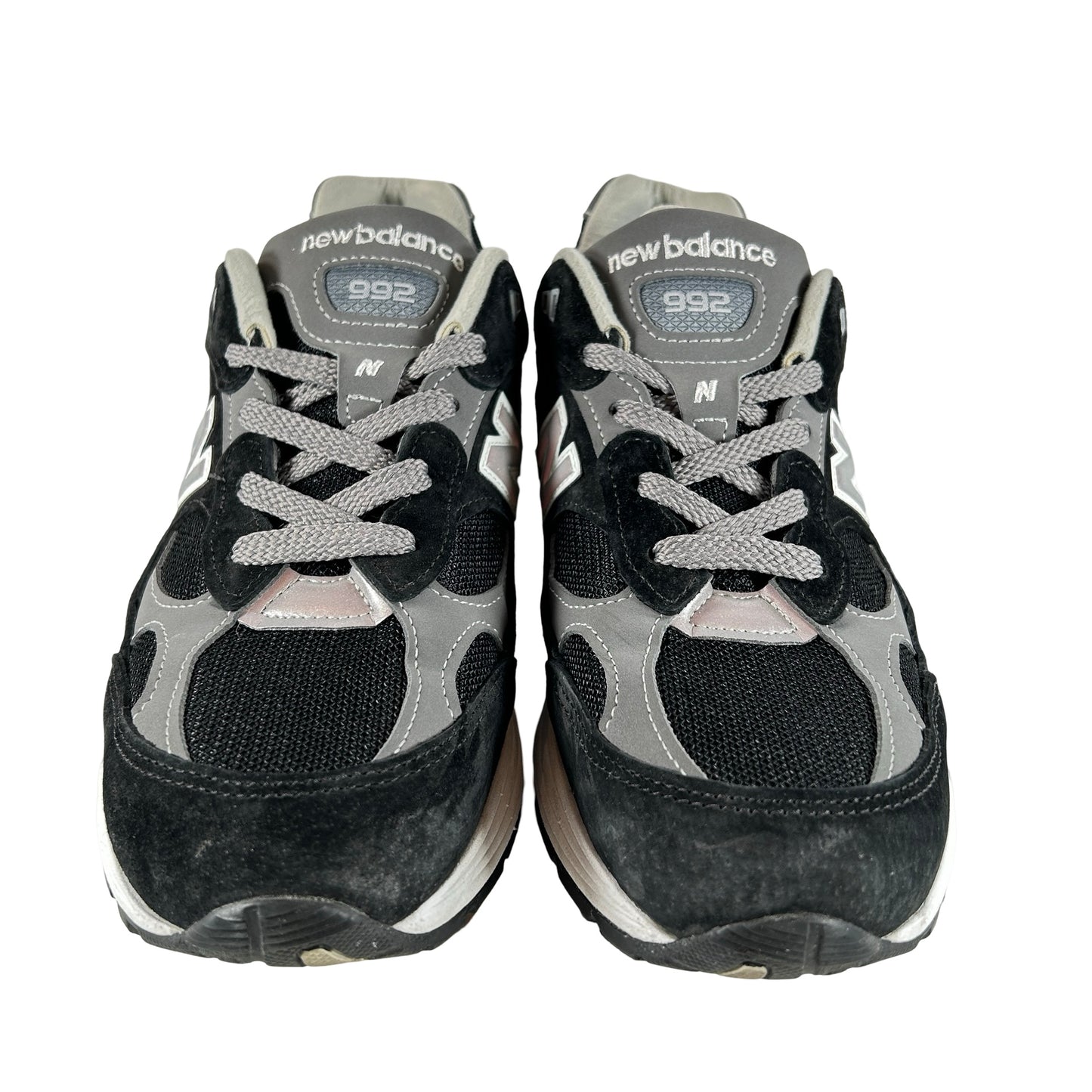 M992EB New Balance 992 Black Grey Suede [USED] - 9 M (Used)