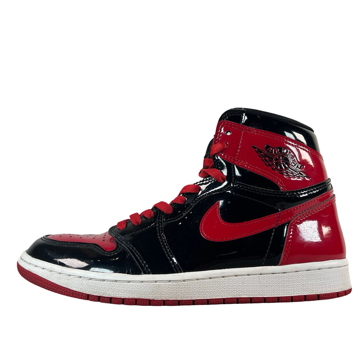 555088 063 Jordan 1 Retro High OG Patent Bred [USED] - 9.5 M (Used) (No Box)