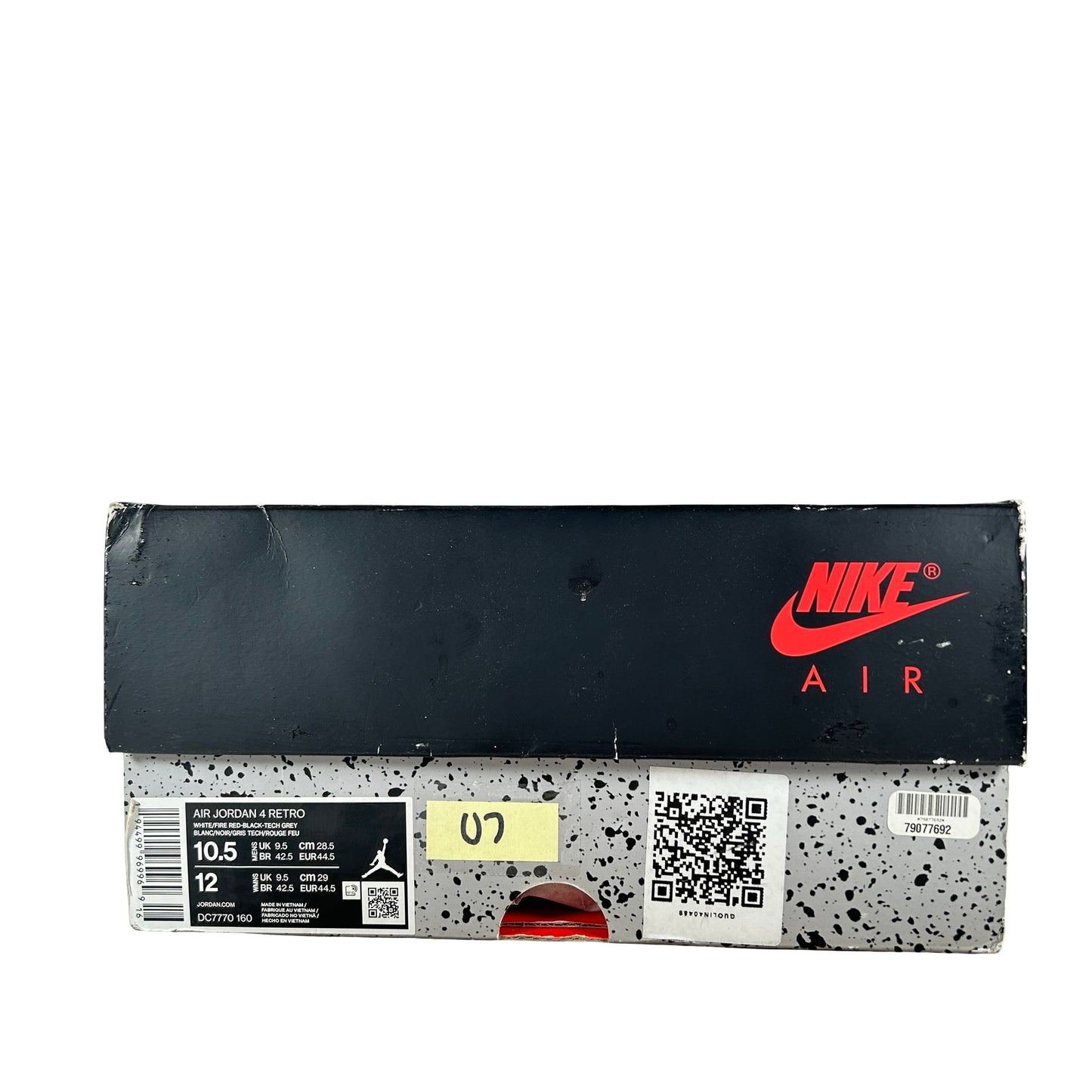 DC7770 160 Jordan 4 Retro Fire Red (2020) [USED] - 10.5 M (Used7)