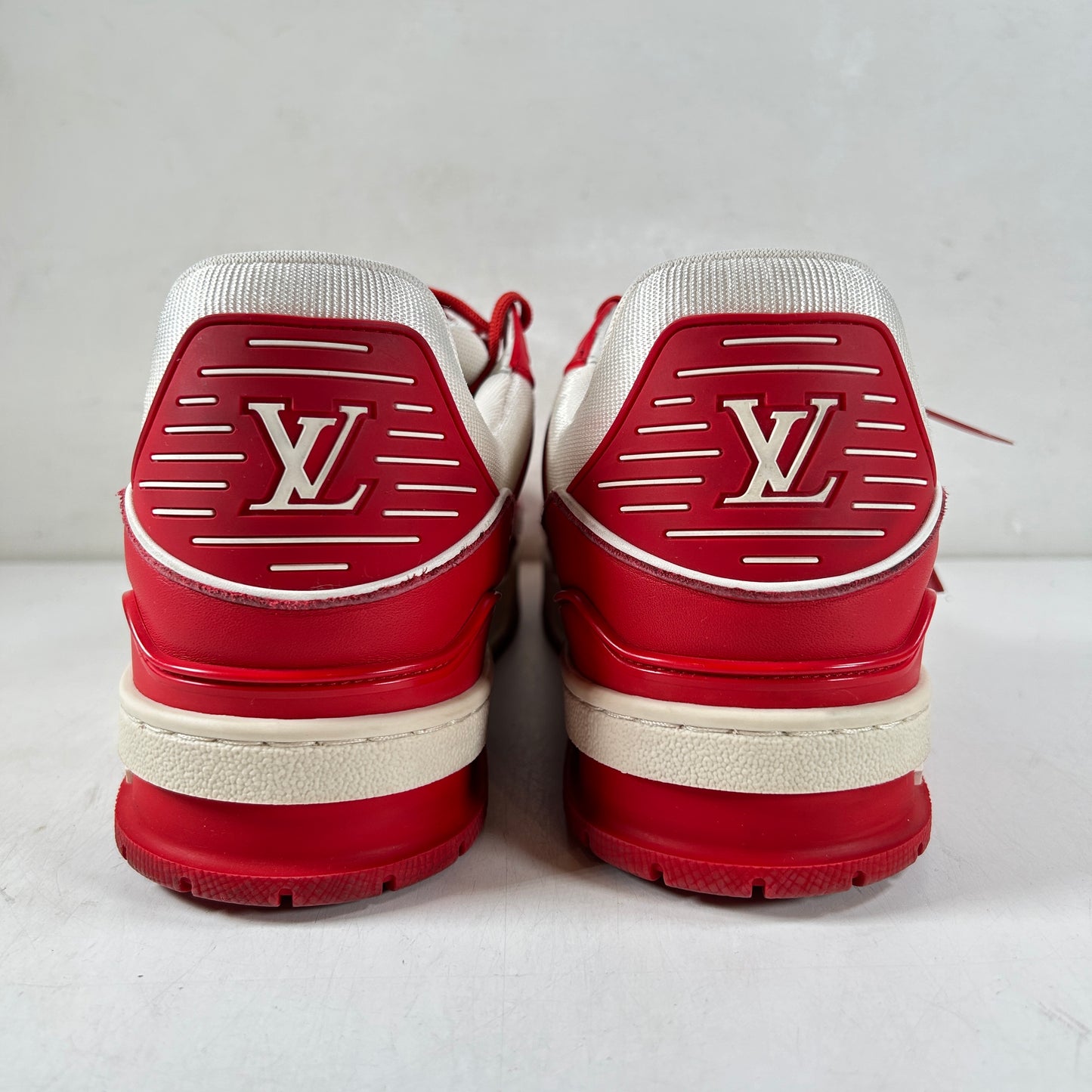 1A8PK6 / 1A8PJY Louis Vuitton Trainer Red White [USED] - LV 7 (Used) (No Box)
