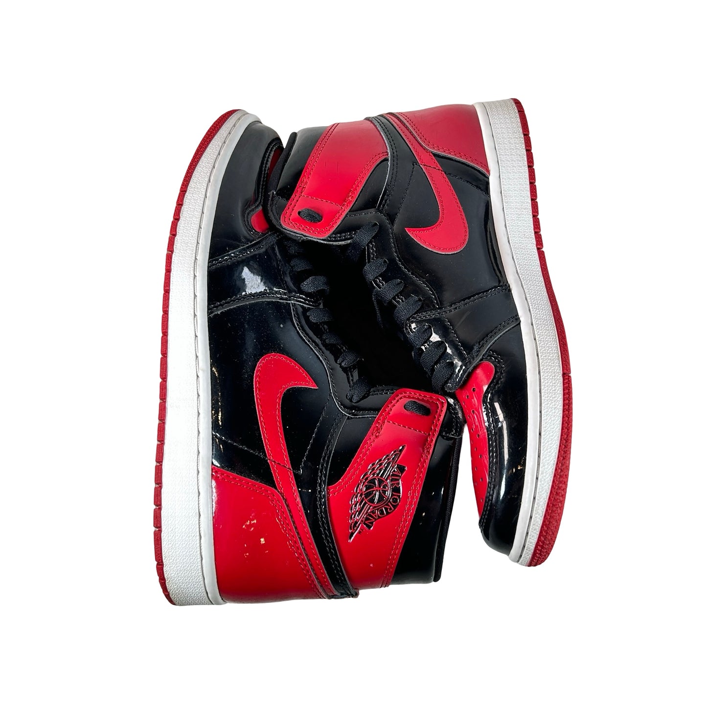 555088 063 Jordan 1 Retro High OG Patent Bred [USED] - 9.5 M (Used2) (No Box2)