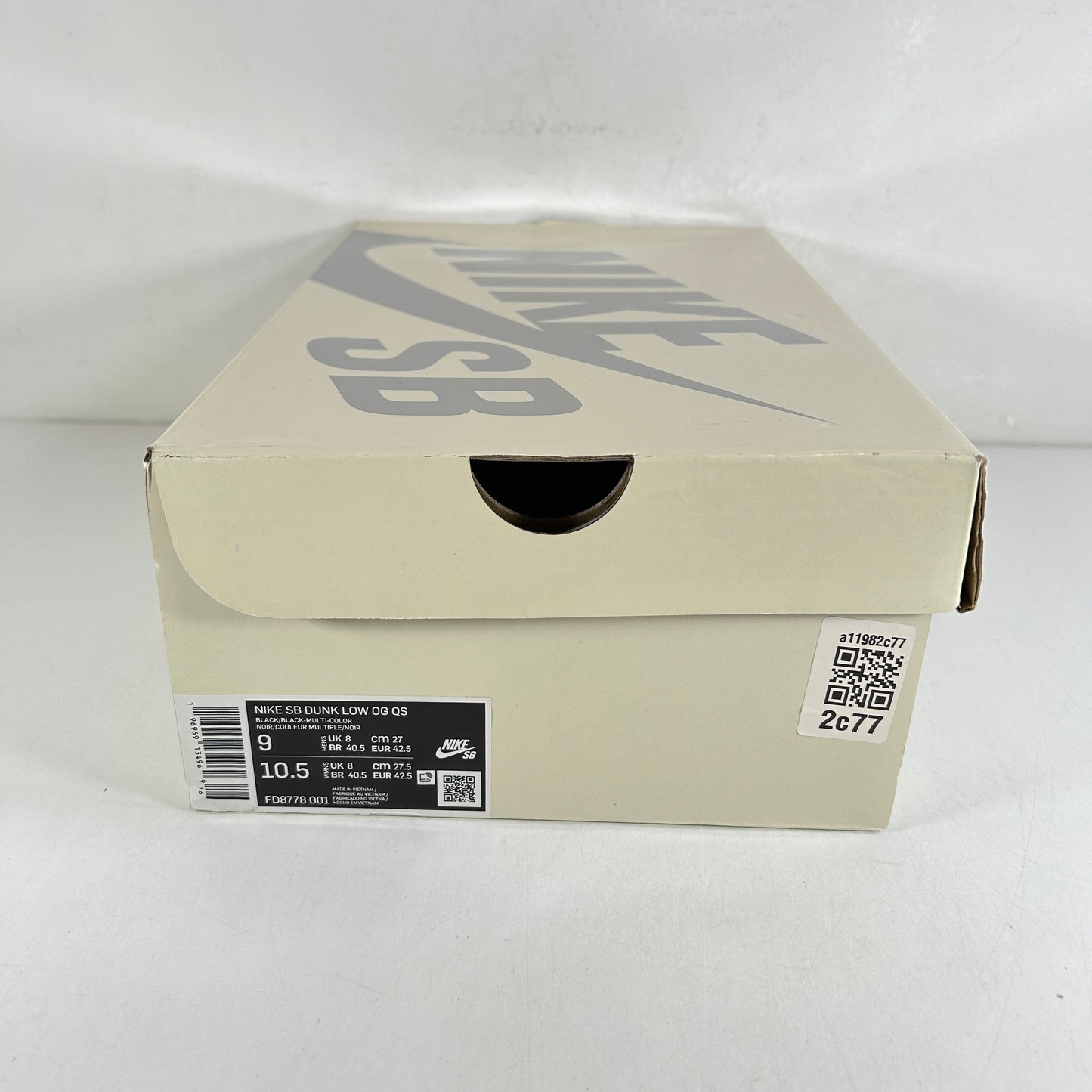 FD8778 001 Nike SB Dunk Low Supreme Rammellzee [USED] - 9 M (Used2)