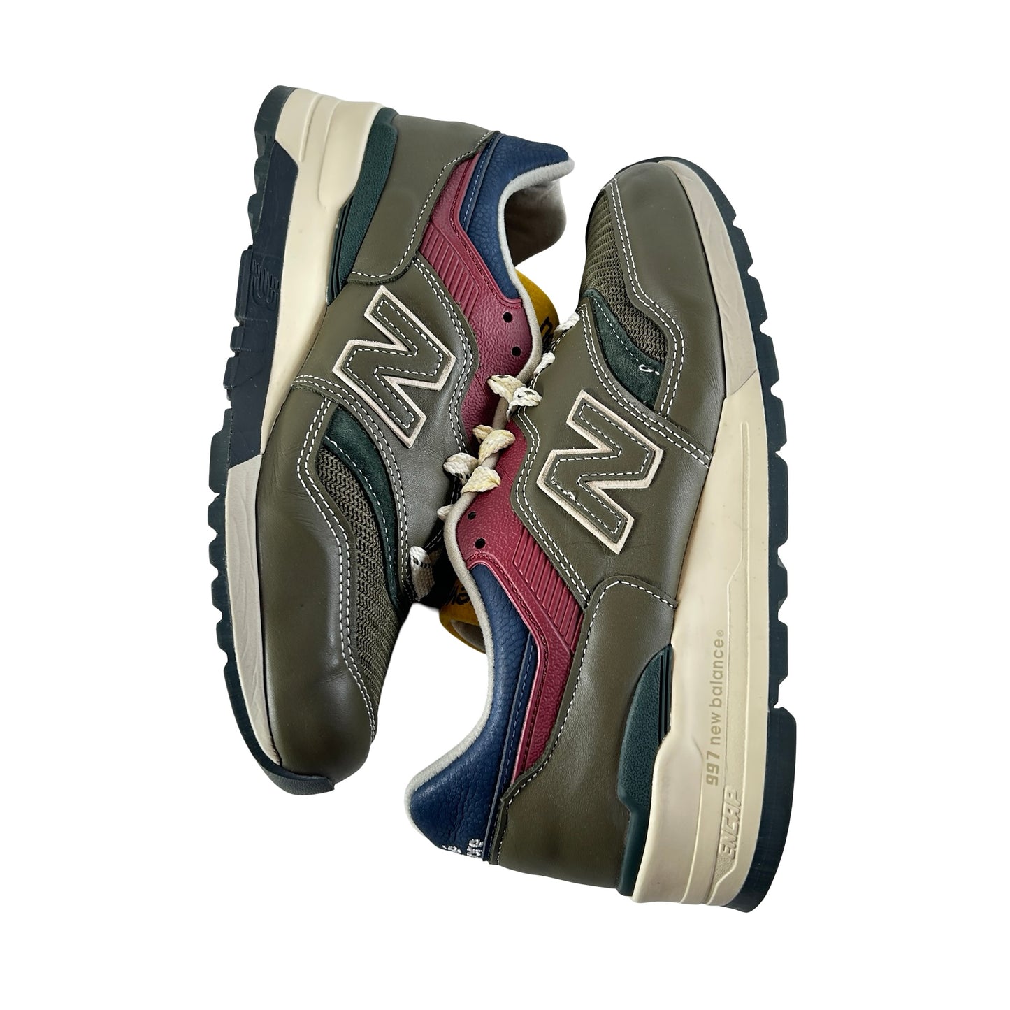 U997AIM New Balance 997 MiUSA Aimé Leon Dore Dark Moss Angora [USED] - 7 M (Used)