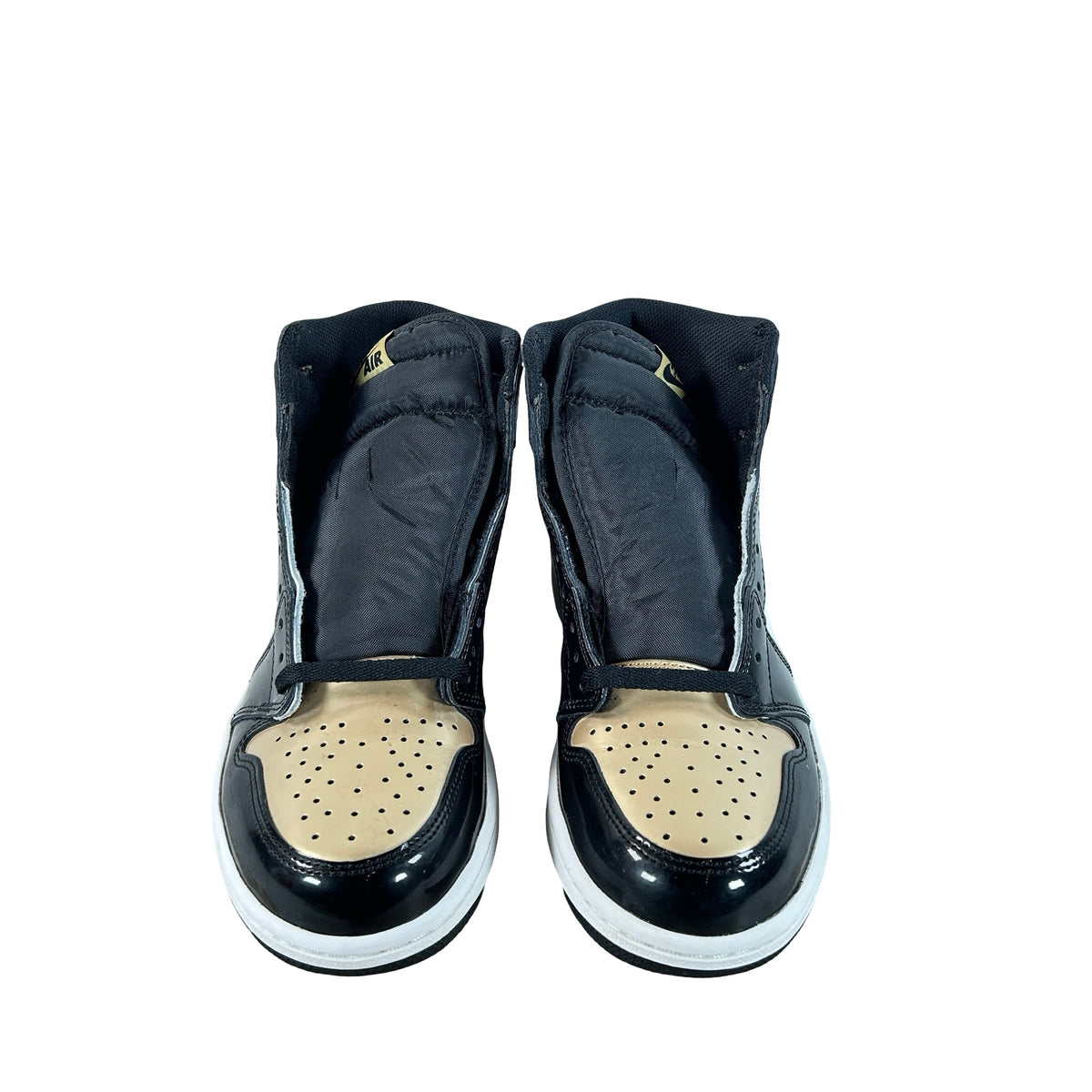 861428 007 Jordan 1 Retro High NRG Patent Gold Toe [USED] - 8.5 M (Used3)