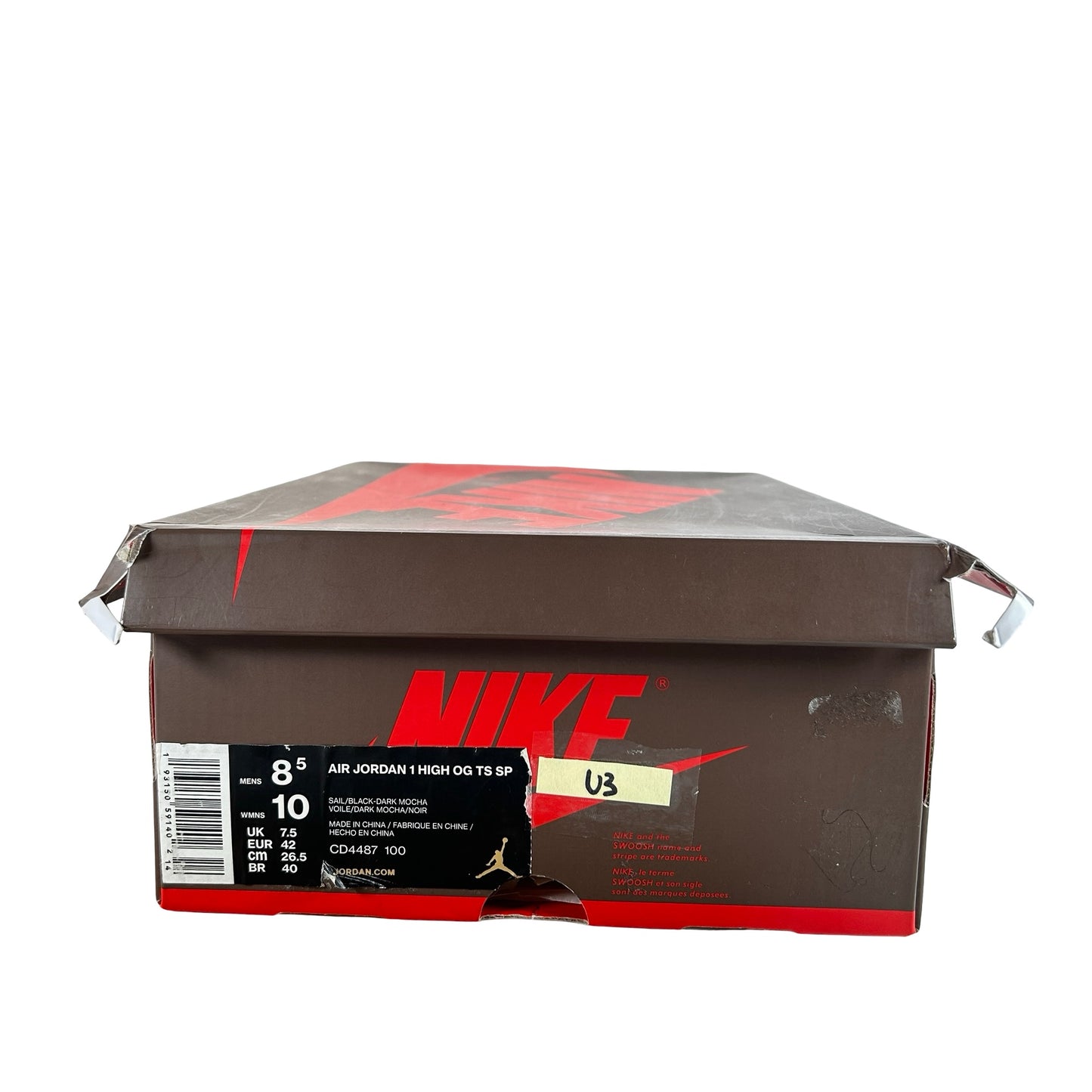 CD4487 100 Jordan 1 Travis Scott Mocha [USED] - 8.5 M (Used3)